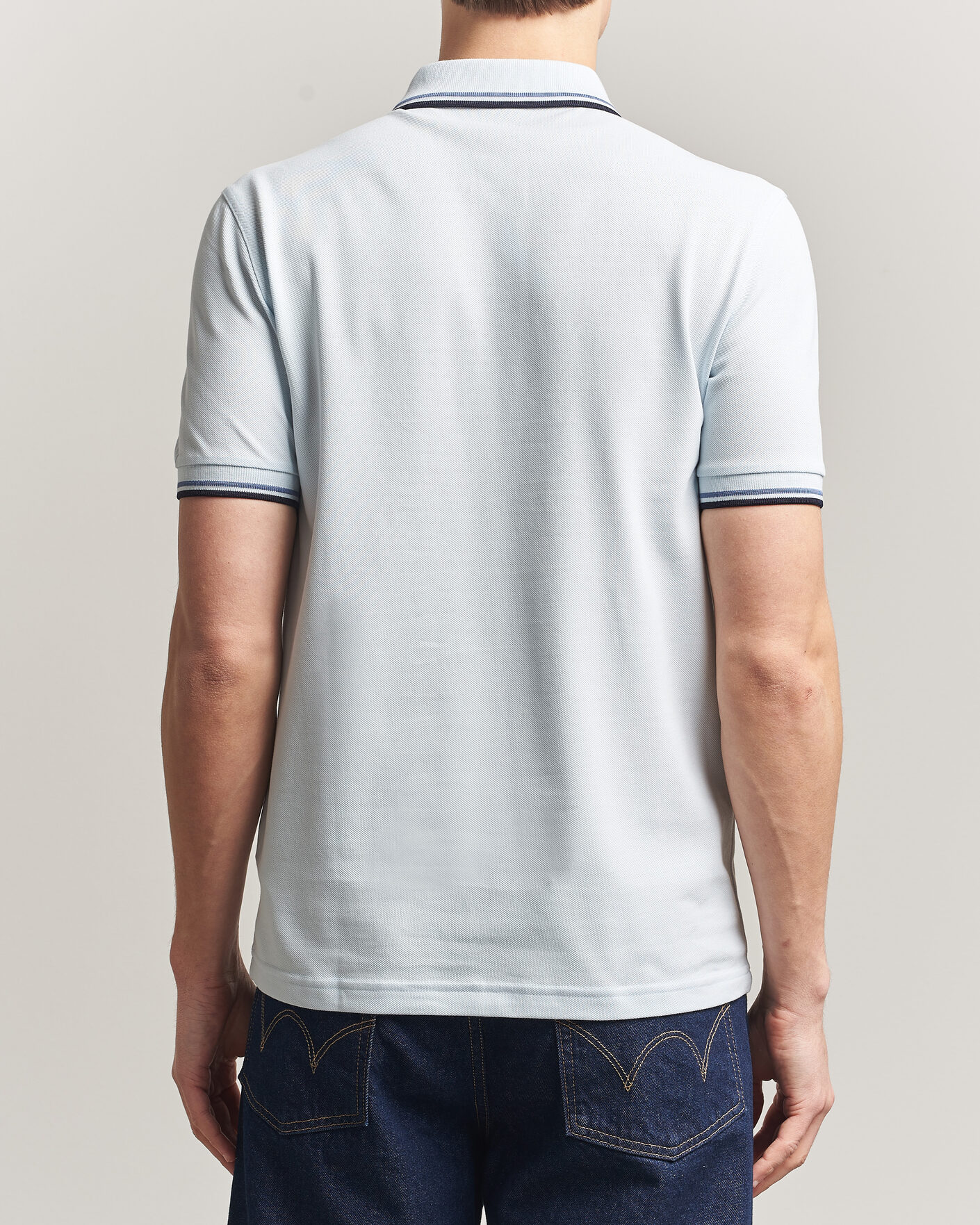 Hombres | Polos | Fred Perry | Twin Tipped Polo Shirt Light Ice
