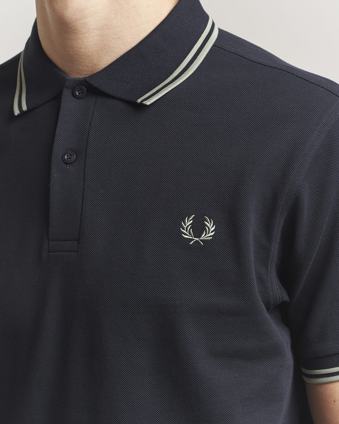 Hombres | Polos | Fred Perry | Twin Tipped Polo Shirt Navy