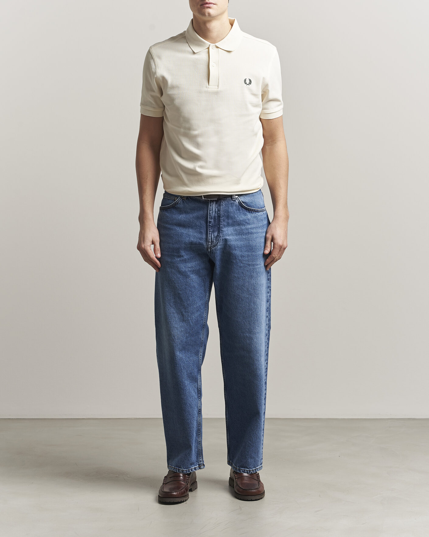 Hombres | Polos | Fred Perry | Plain Polo Ecru