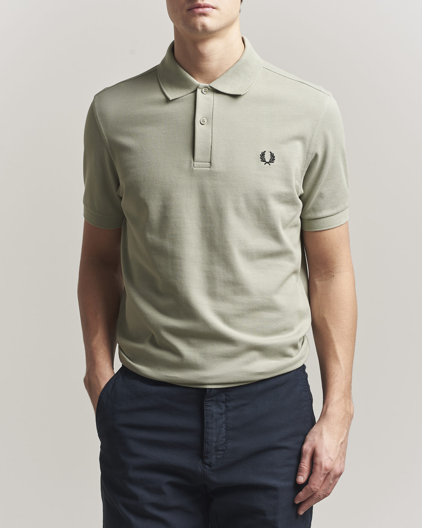 Hombres | Polos | Fred Perry | Plain Polo Seagrass Green