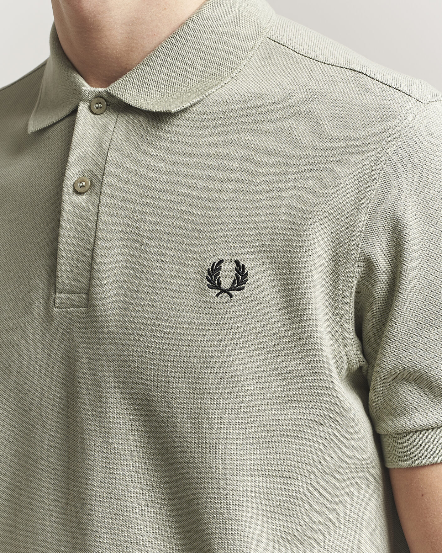Hombres | Polos | Fred Perry | Plain Polo Seagrass Green
