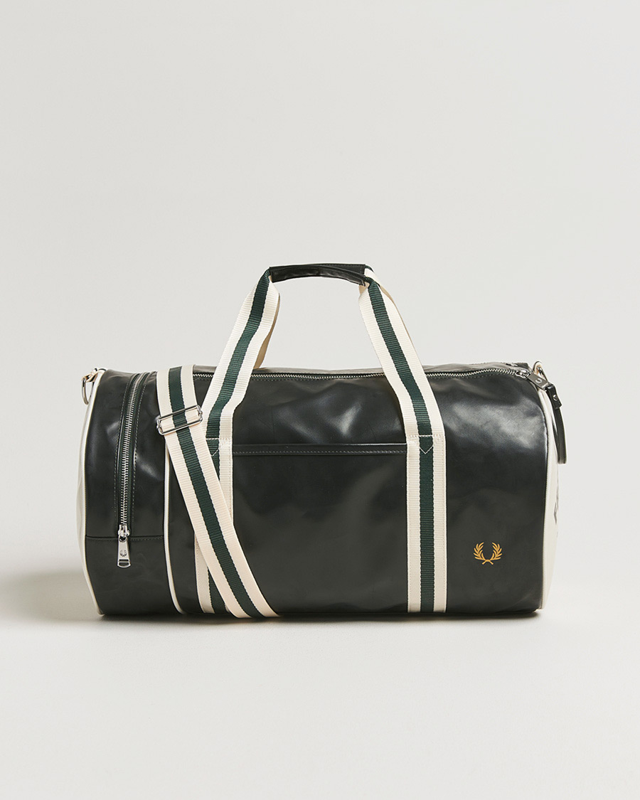 Hombres | Bolsos | Fred Perry | Classic Barrel Bag Grassroots Green/Ecru