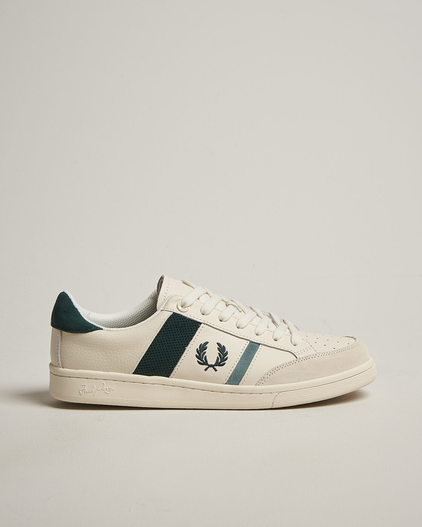 Hombres | Zapatillas | Fred Perry | B725 Leather/Suede Sneaker Ecru