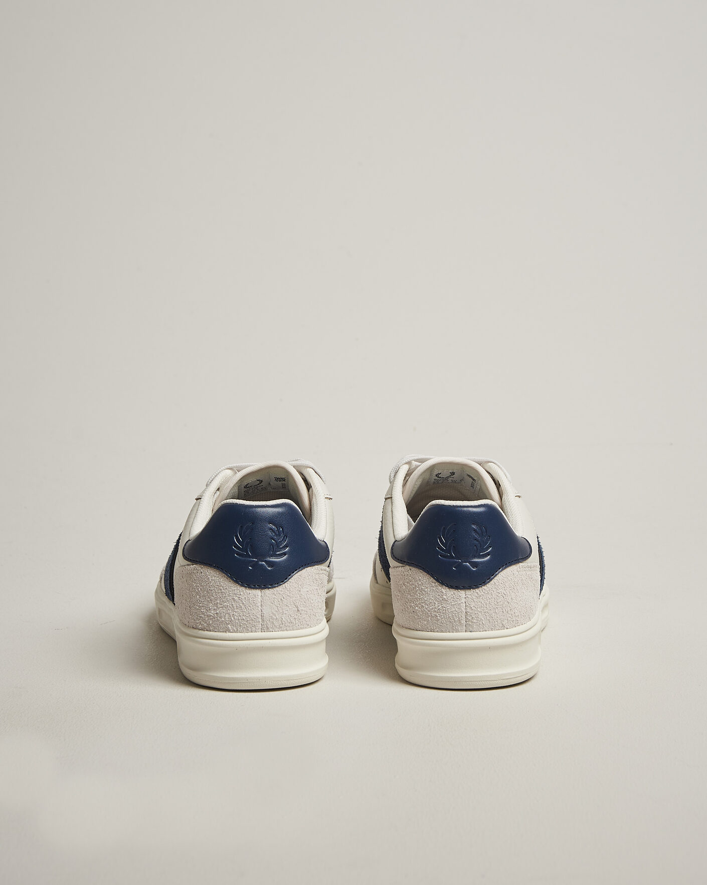 Hombres | Zapatillas | Fred Perry | B4 Leather/Suede Sneaker Porcelain/Navy