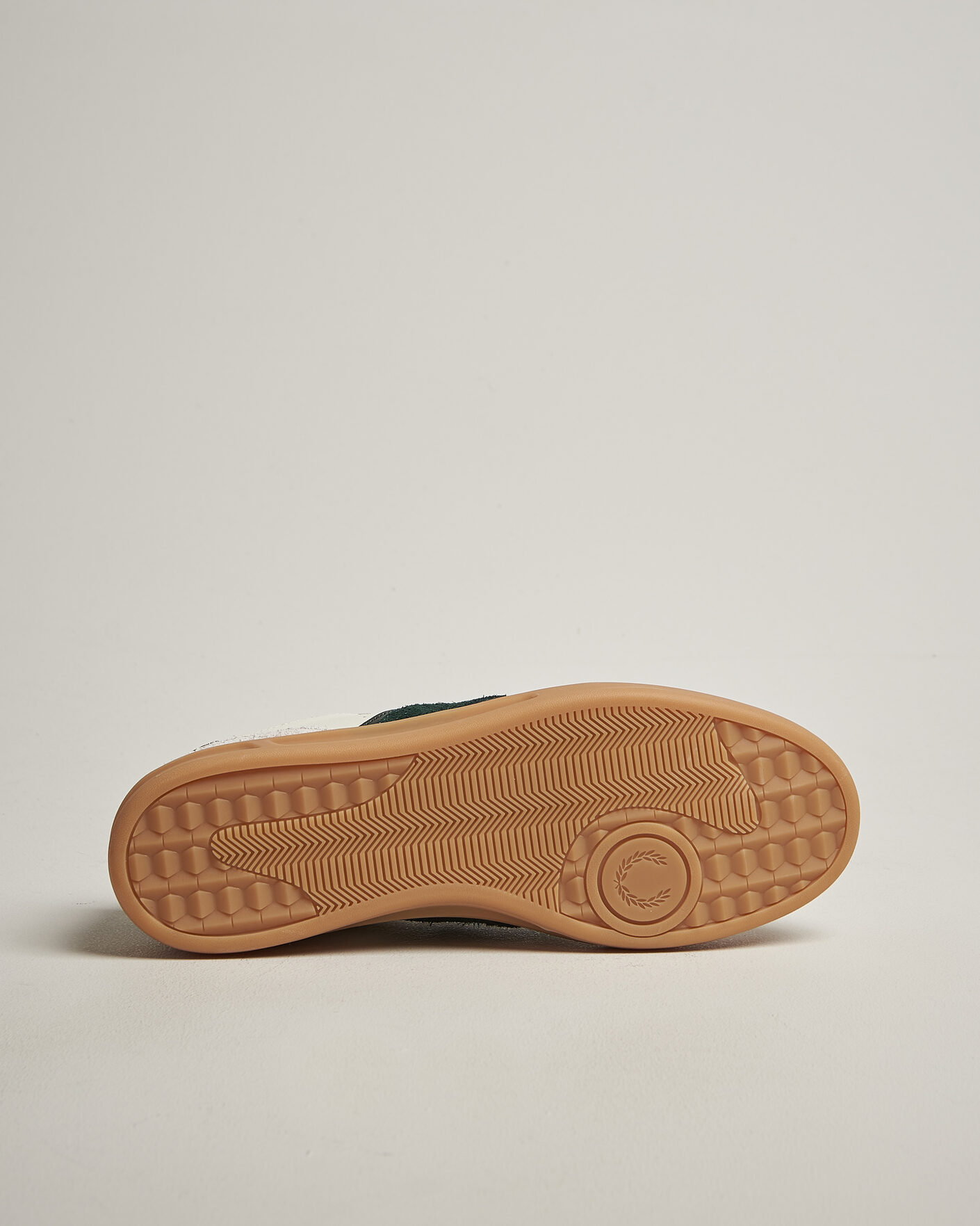 Hombres | Zapatillas | Fred Perry | B4 Leather/Suede Sneaker Light Ecru/Green