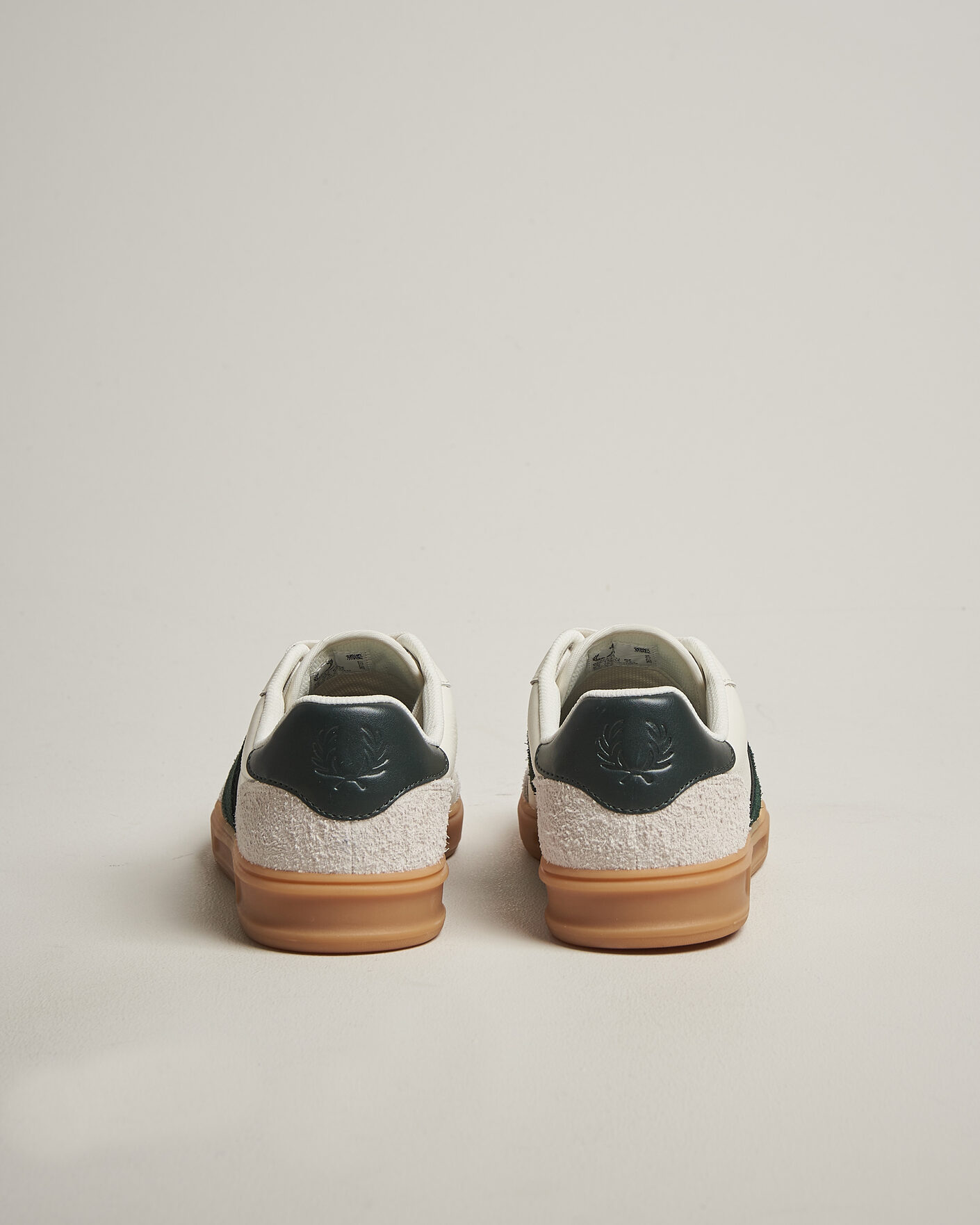 Hombres | Zapatillas | Fred Perry | B4 Leather/Suede Sneaker Light Ecru/Green