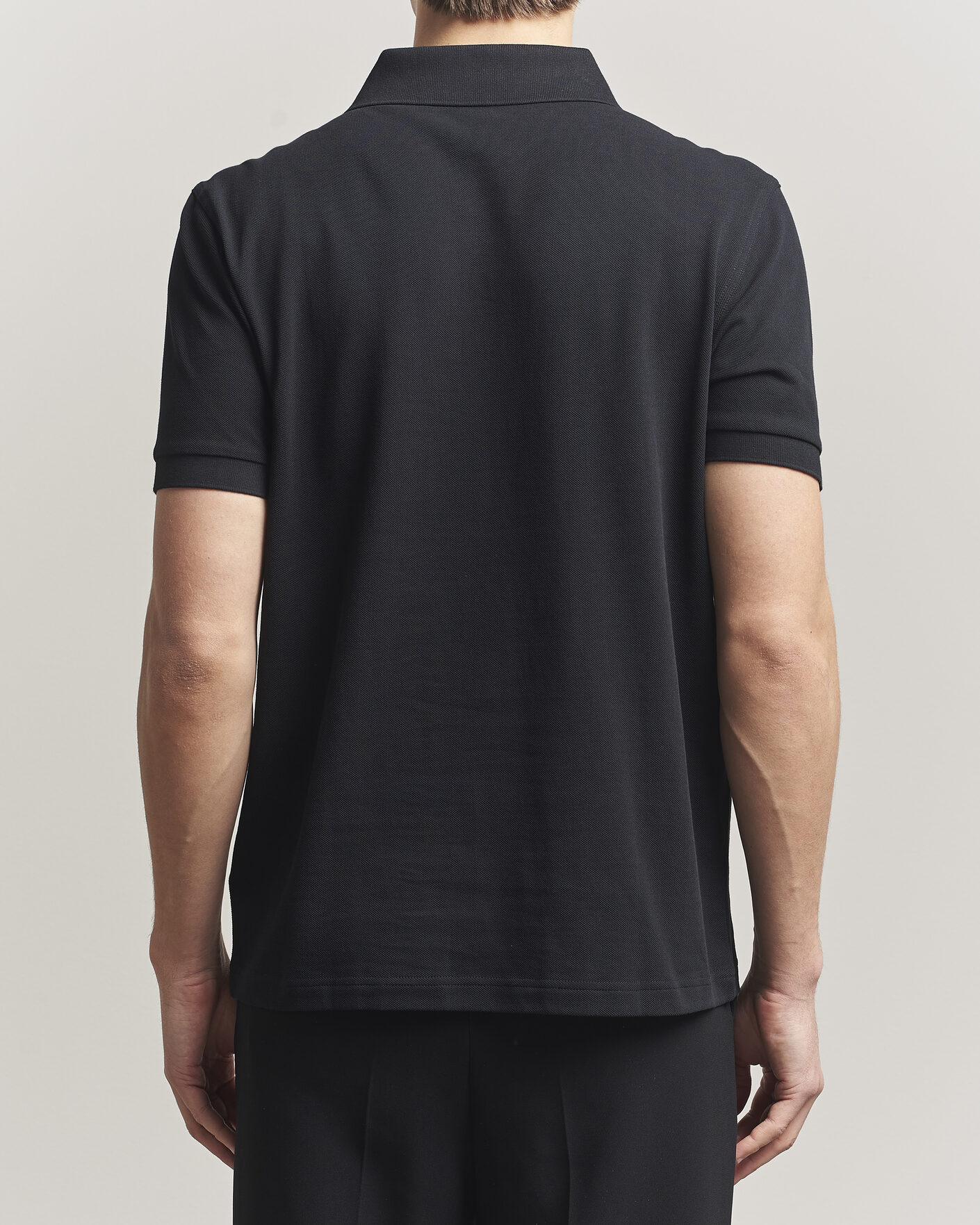 Hombres | Polos | Fred Perry | Tramline Half Zip Polo Black