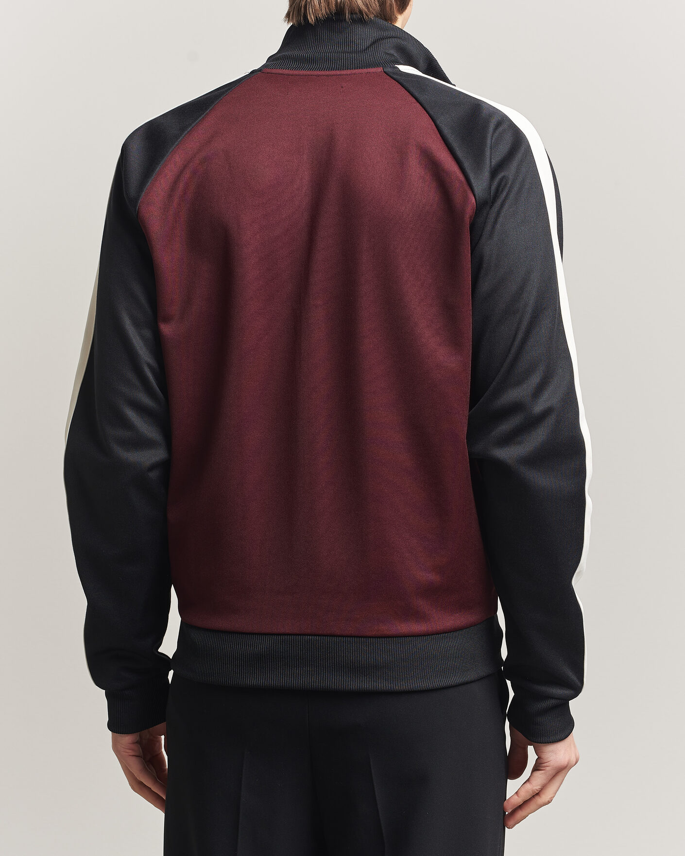 Hombres | Jerséis y prendas de punto | Fred Perry | Contrast Sleeve Track Jacket Oxblood