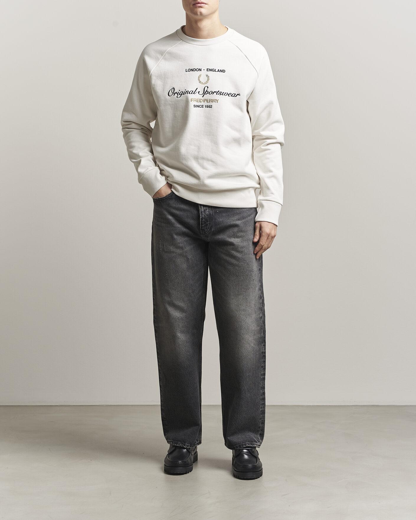 Hombres | Jerséis y prendas de punto | Fred Perry | Original Sportswear Sweatshirt Snow White