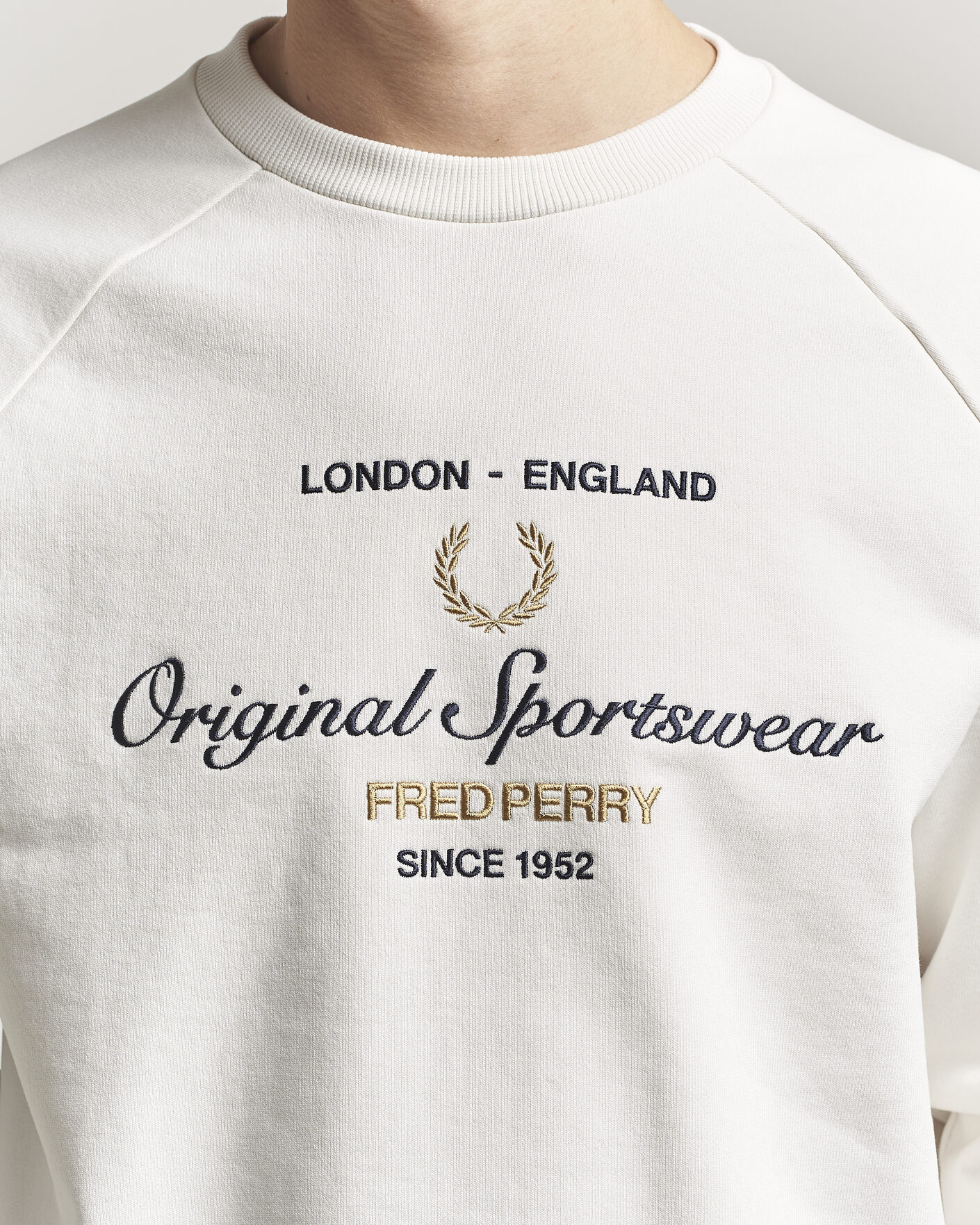 Hombres | Jerséis y prendas de punto | Fred Perry | Original Sportswear Sweatshirt Snow White