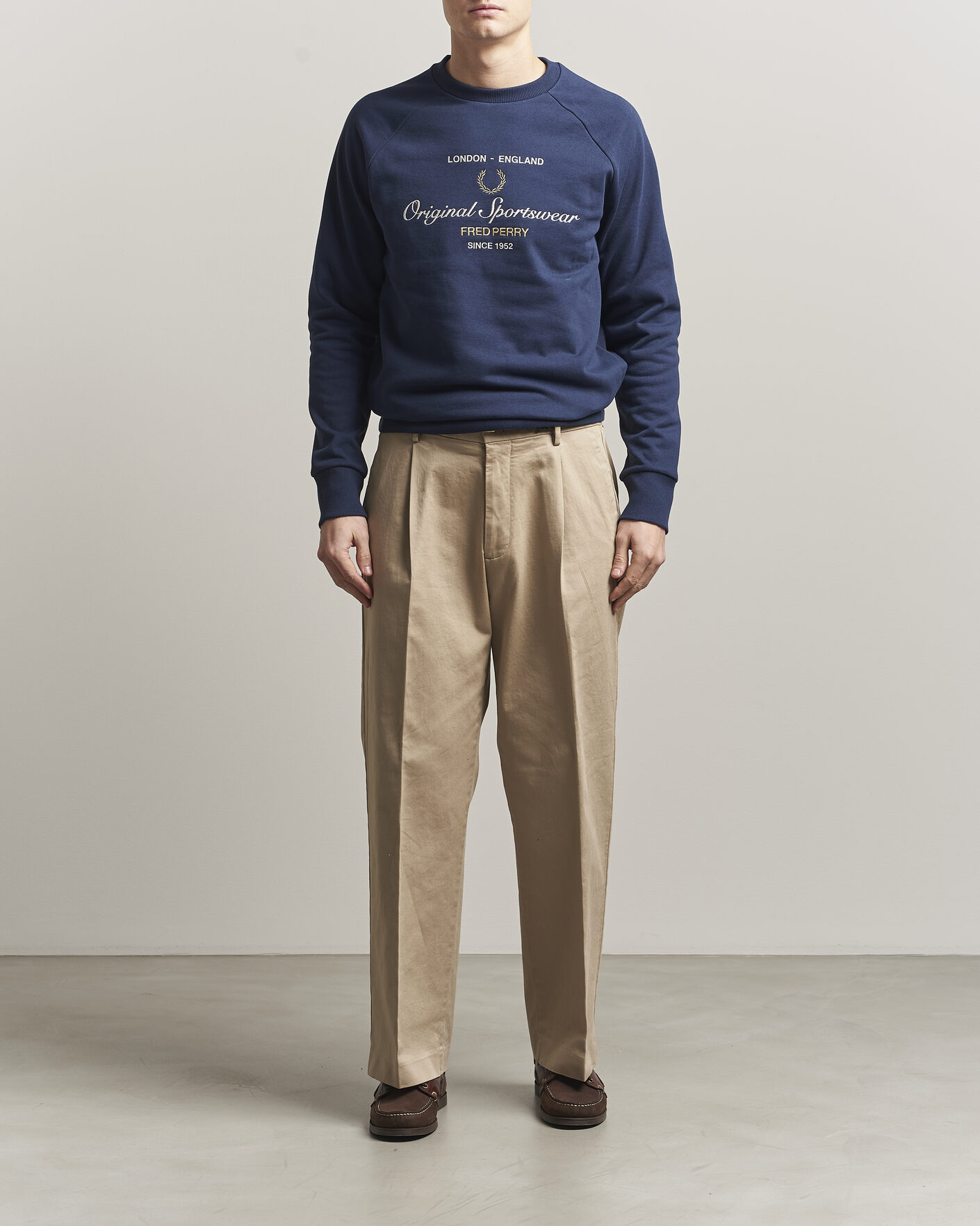 Hombres | Jerséis y prendas de punto | Fred Perry | Original Sportswear Sweatshirt Tennis Blue
