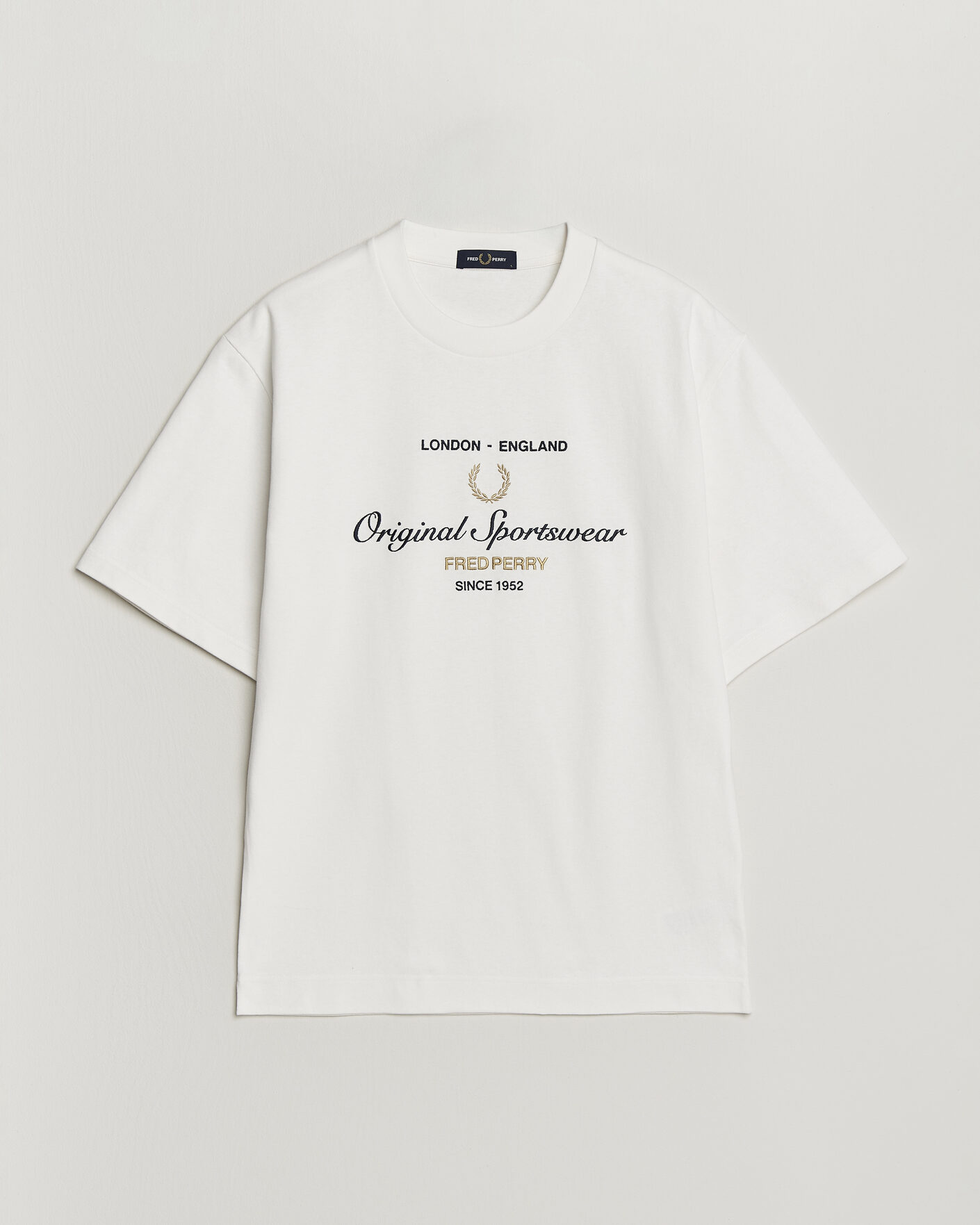 Hombres | Camisetas | Fred Perry | Original Sportswear T-Shirt Snow White