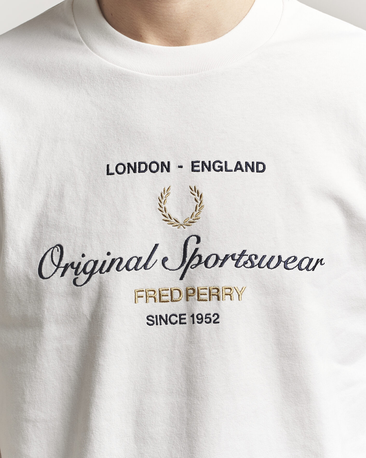 Hombres | Camisetas | Fred Perry | Original Sportswear T-Shirt Snow White