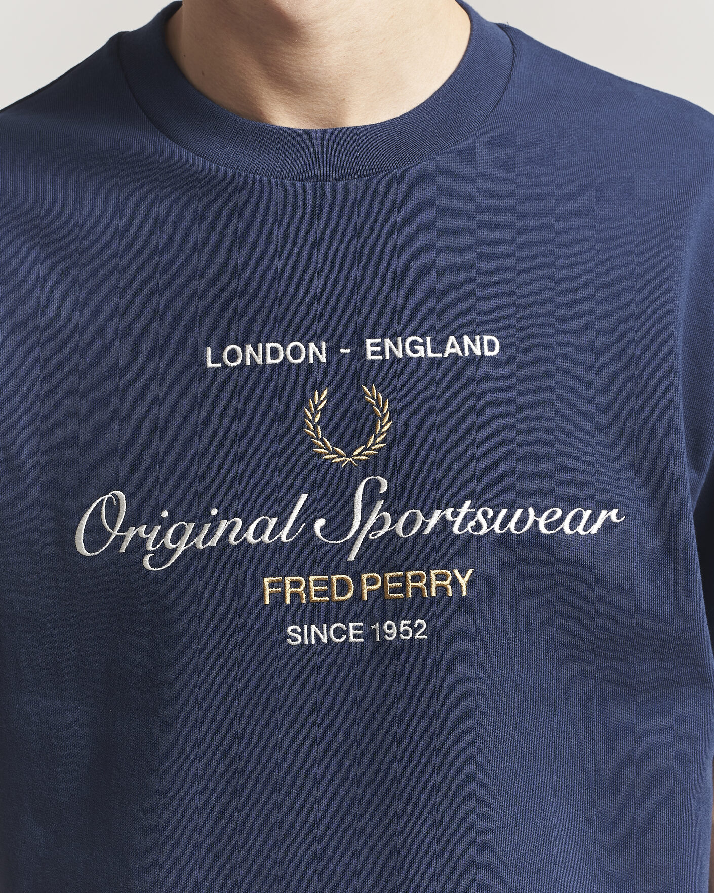 Hombres | Camisetas | Fred Perry | Original Sportswear T-Shirt Tennis Blue