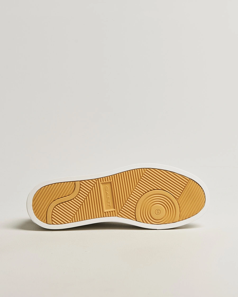 Hombres | Zapatillas | GANT | Mc Julien Leather Sneaker White/Dark Tan