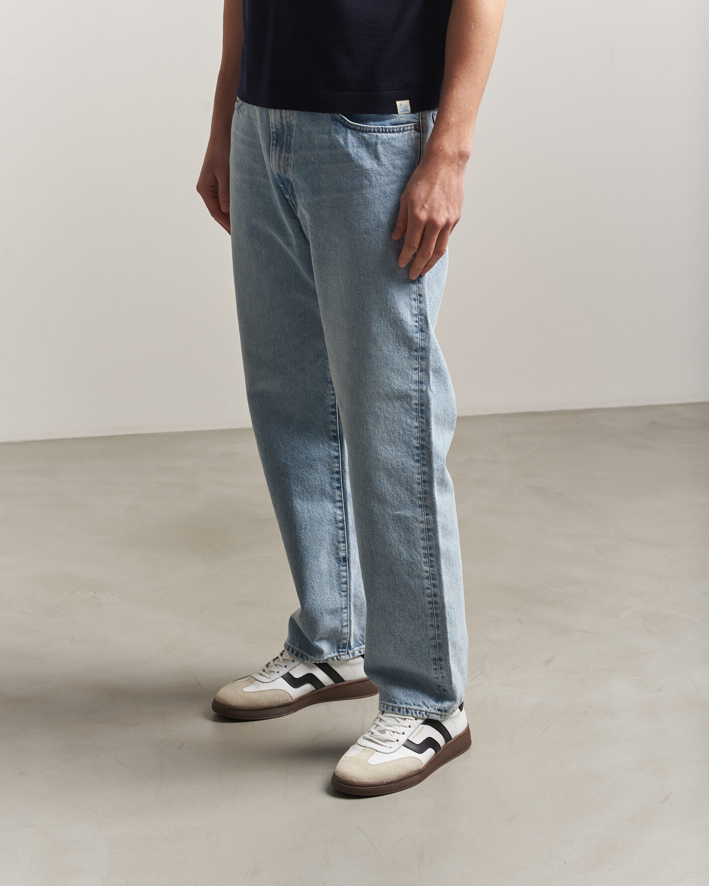 Hombres | Zapatillas | Gant | Cuzmo Leather/Suede Sneaker White/Black