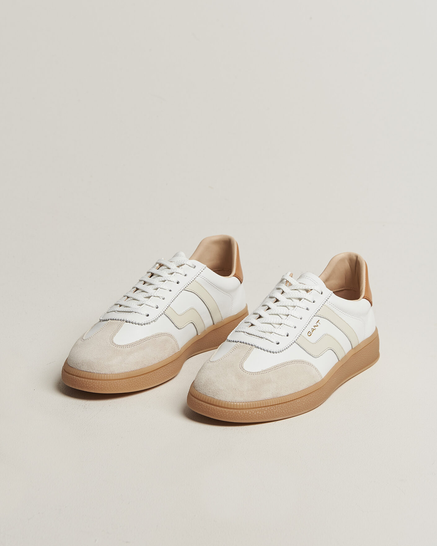 Hombres | Zapatillas | Gant | Cuzmo Leather/Suede Sneaker White