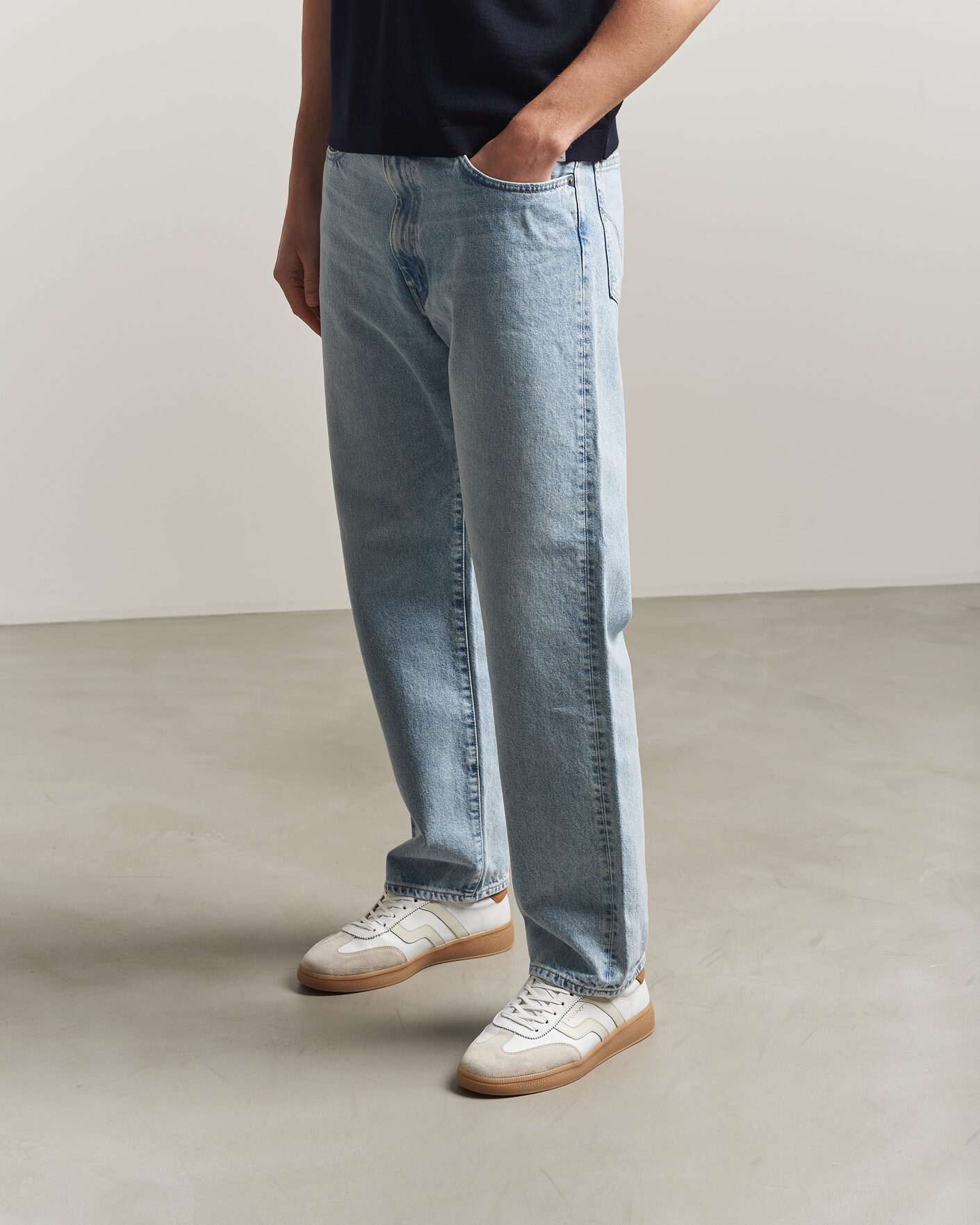 Hombres | Zapatillas | Gant | Cuzmo Leather/Suede Sneaker White