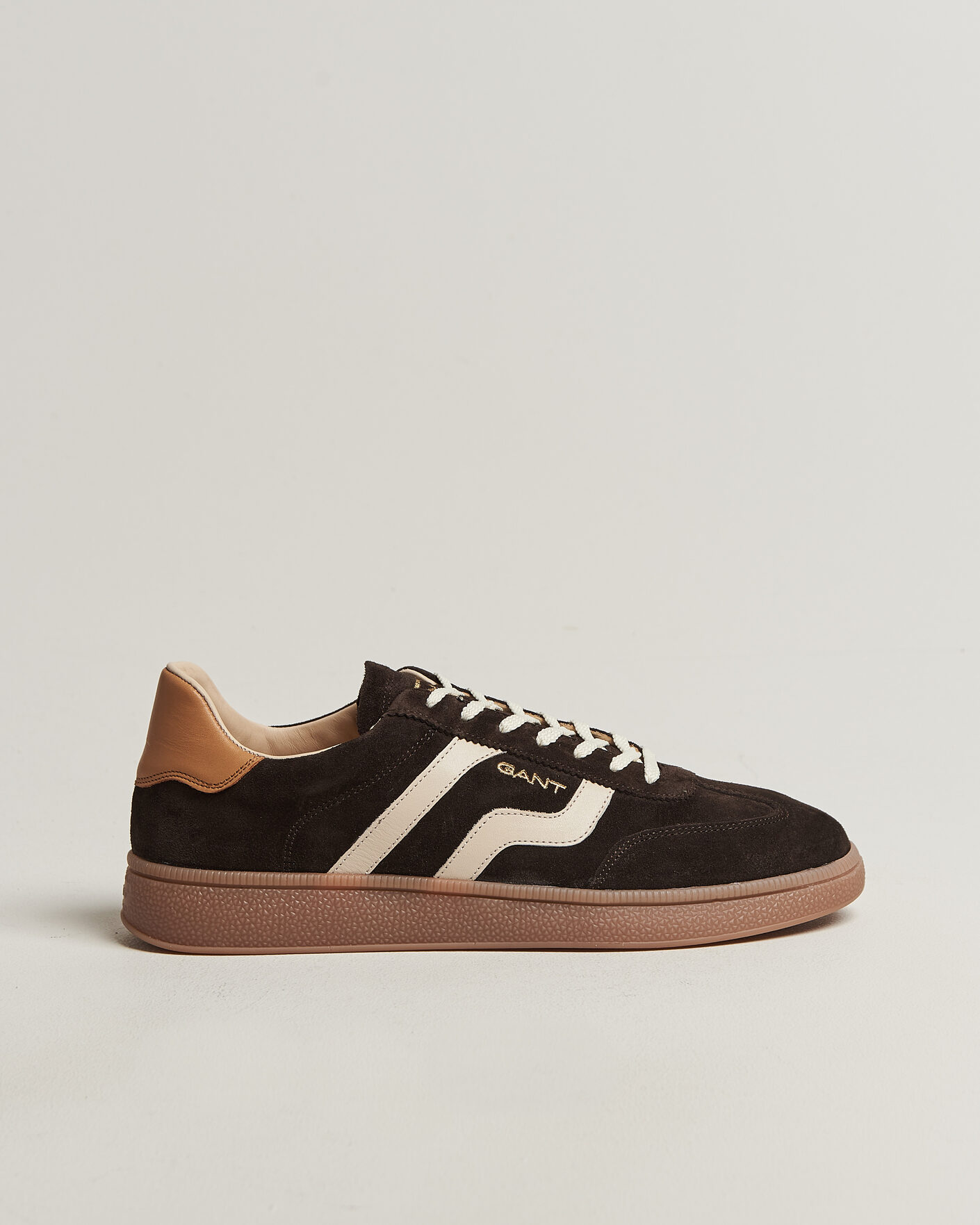 Hombres | Zapatillas | Gant | Cuzmo Suede Sneaker Dark Brown/White