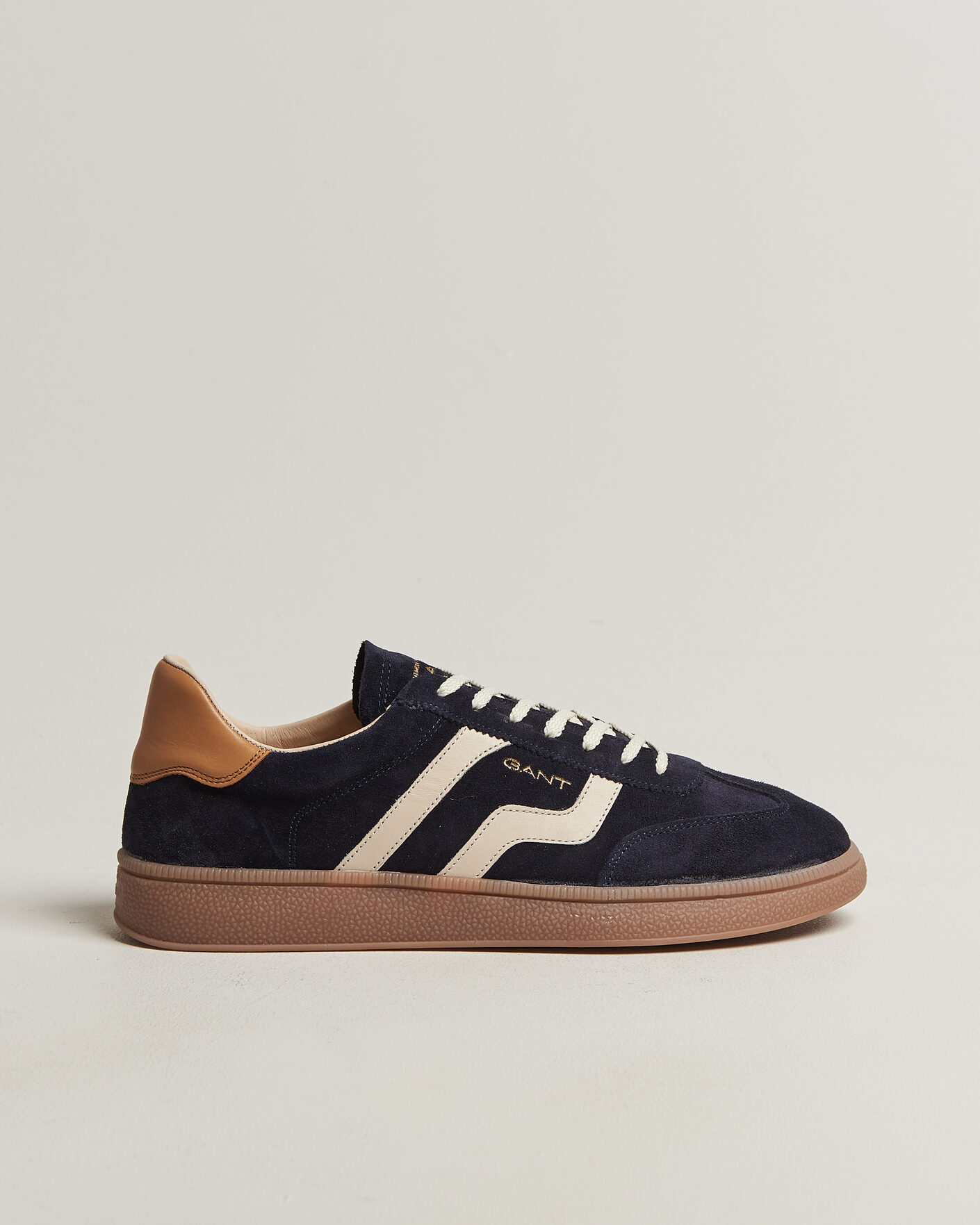 Hombres | Zapatillas | GANT | Cuzmo Suede Sneaker Marine/White