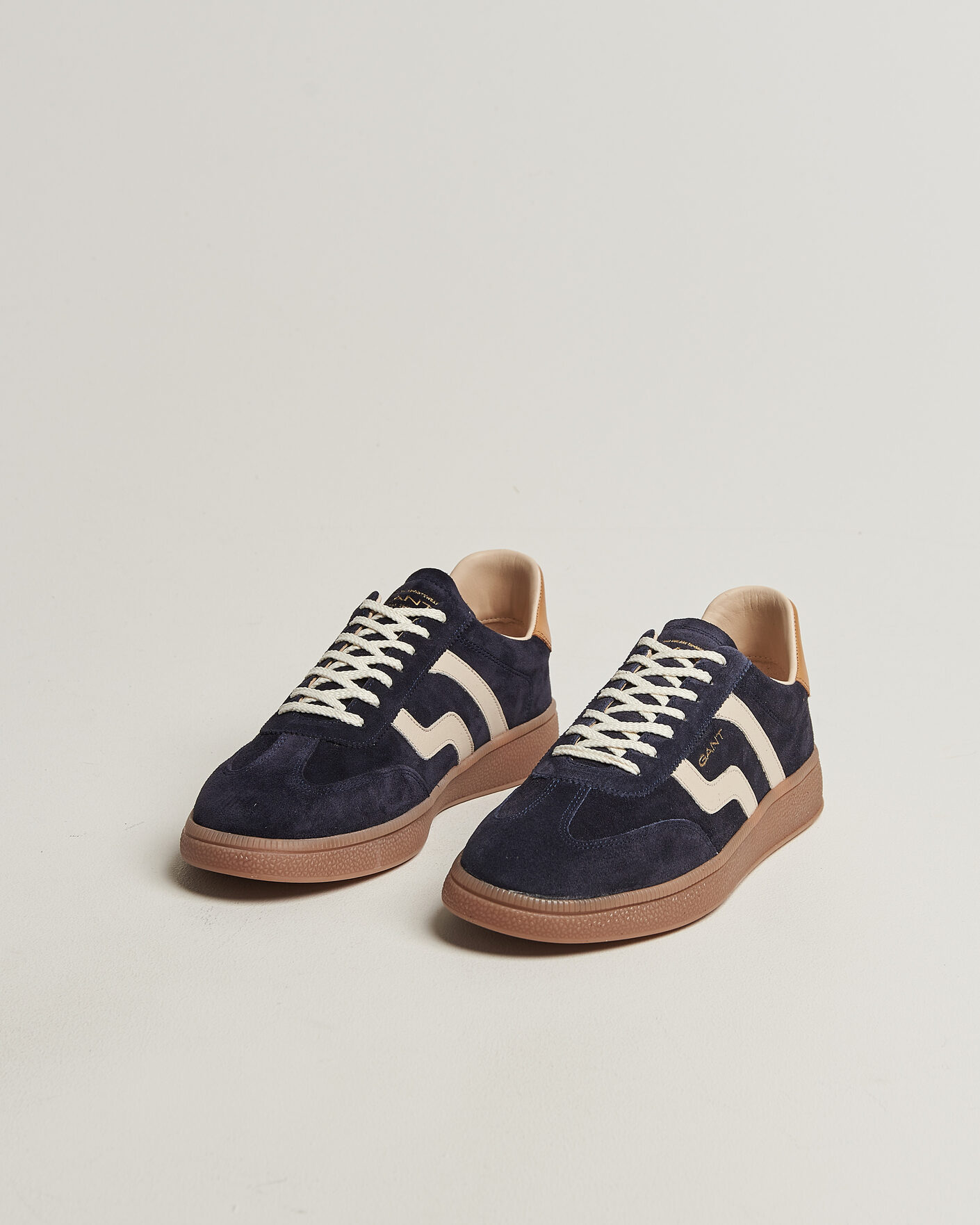 Hombres | Zapatillas | Gant | Cuzmo Suede Sneaker Marine/White