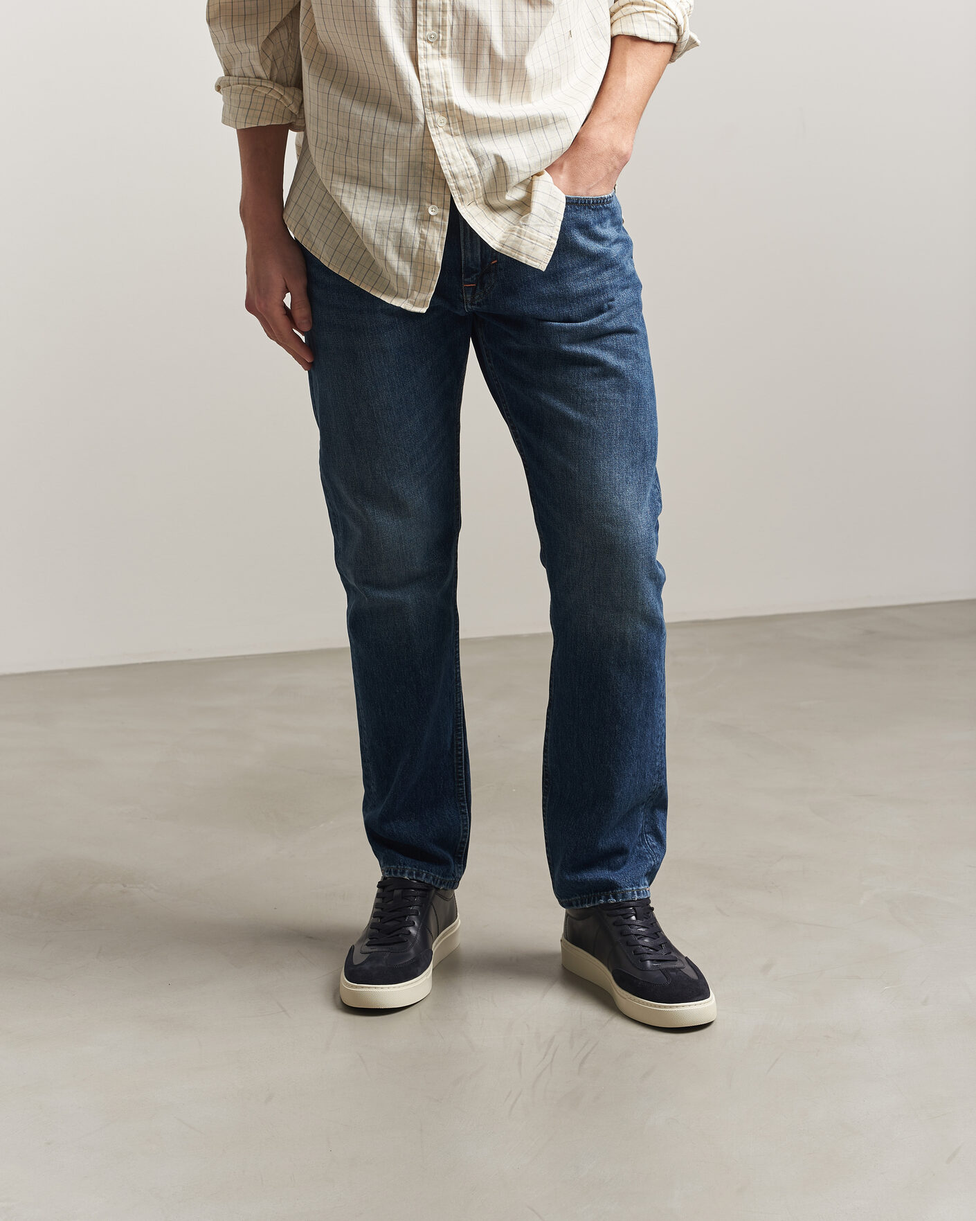 Hombres | Zapatillas | Gant | Mc Julien Leather/Suede Sneaker Marine