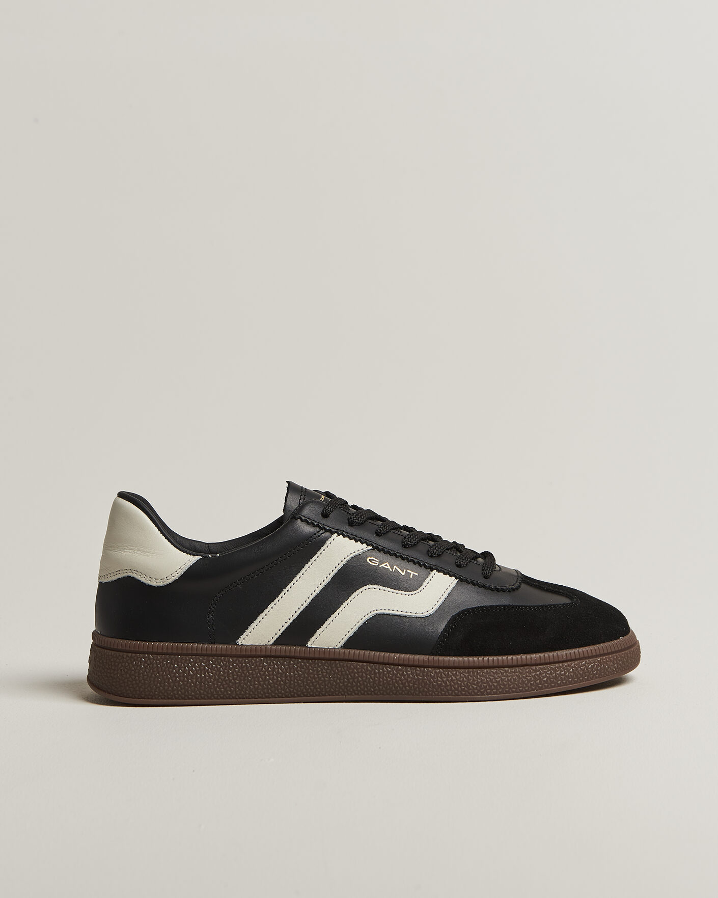 Hombres | Zapatillas | Gant | Cuzmo Leather/Suede Sneaker Black/White