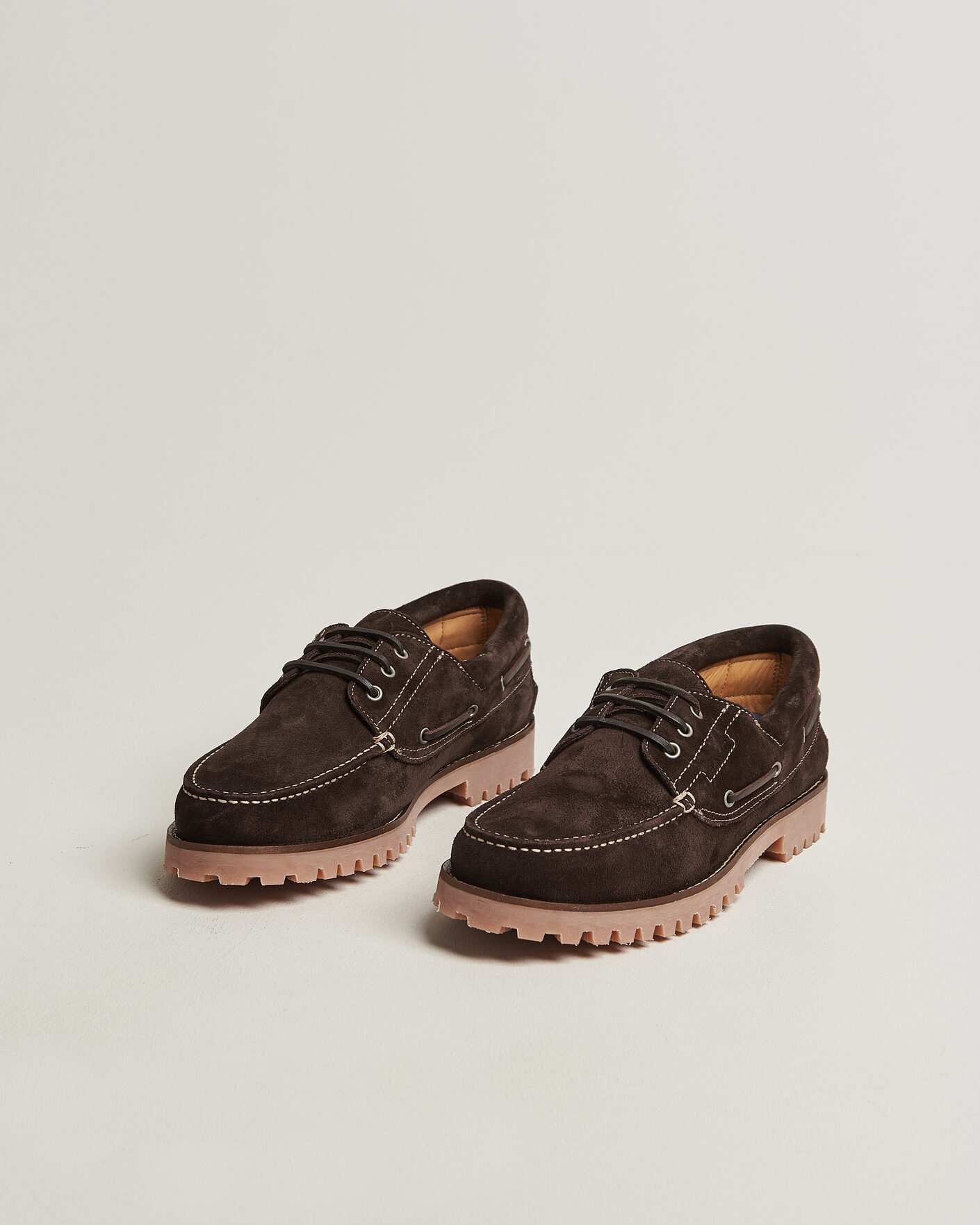 Hombres | Zapatos náuticos | Gant | Tratton Suede Boat Shoe Dark Brown