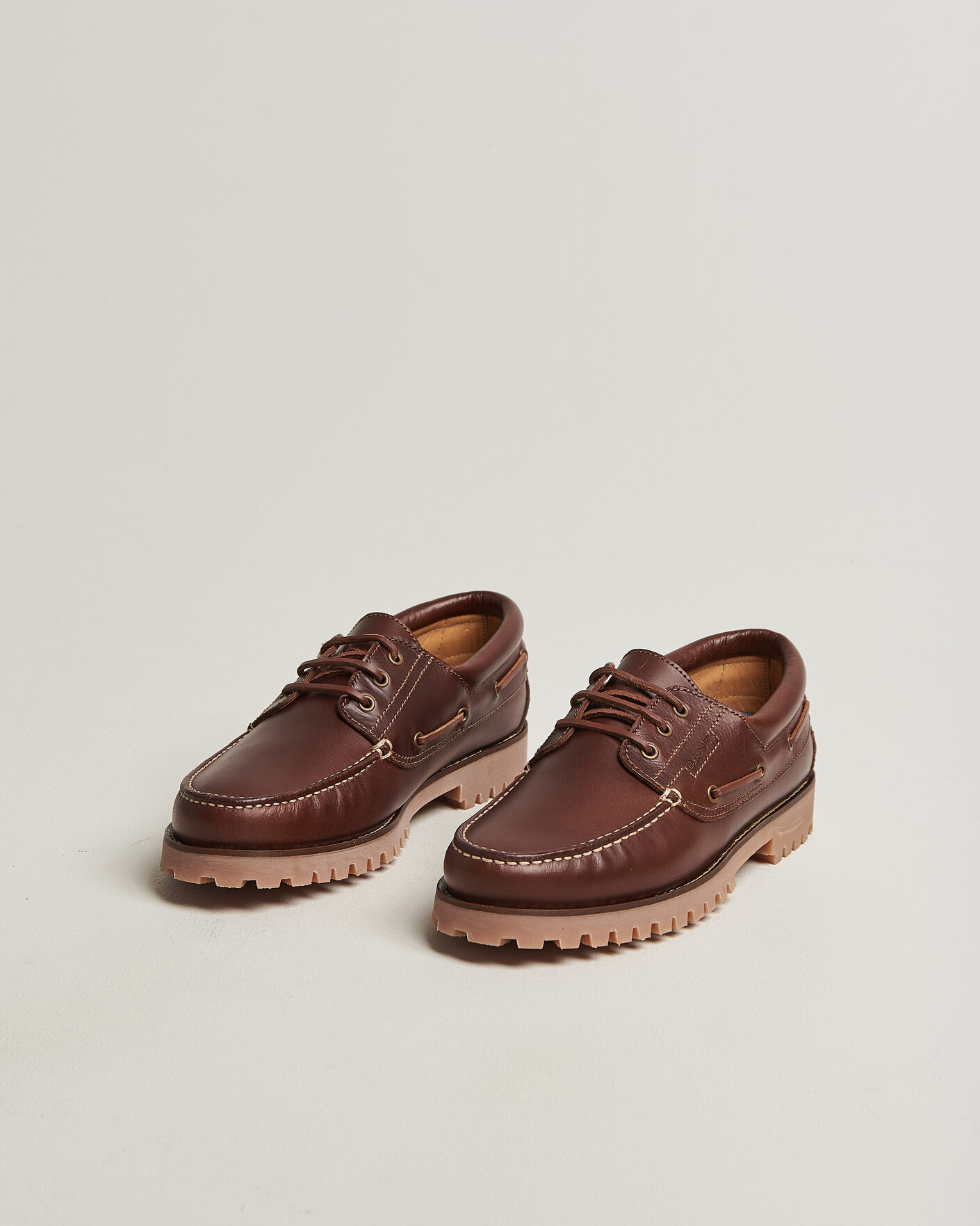 Hombres | Zapatos náuticos | GANT | Tratton Leather Boat Shoe Brown