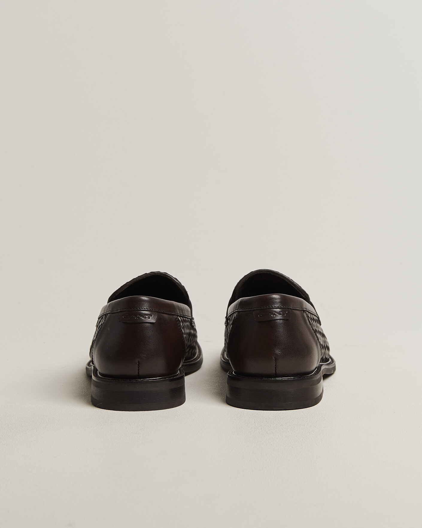 Hombres | Mocasines | Gant | Lozham Braided Leather Loafer Dark Brown