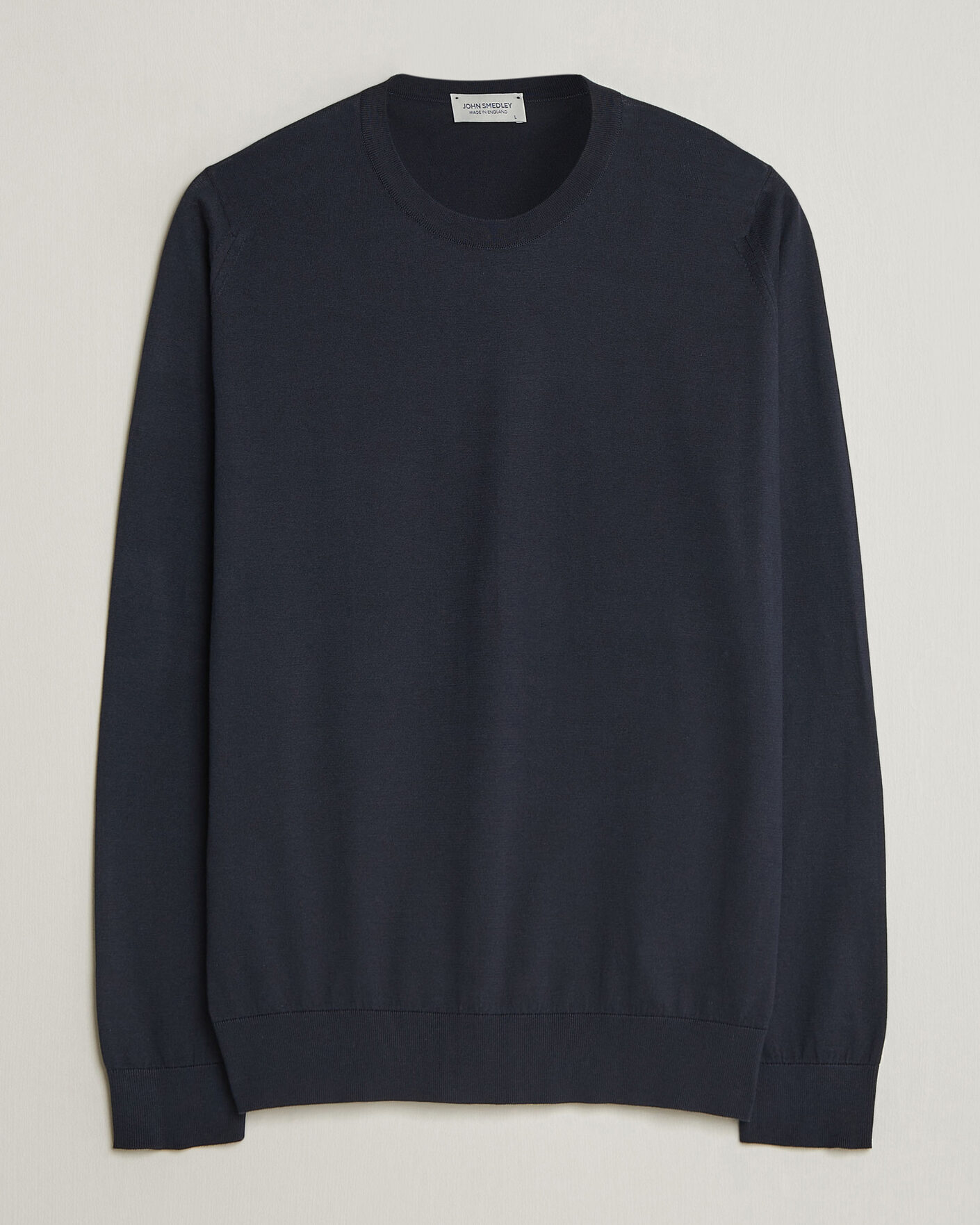 Hombres | Jerséis y prendas de punto | John Smedley | Rowland Sea Island Crew Neck Pullover Navy