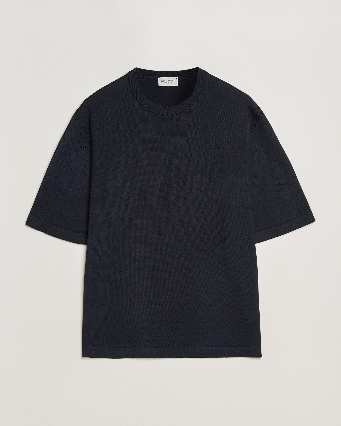 Hombres | Camisetas | John Smedley | Tindall Sea Island Cotton T-Shirt Navy