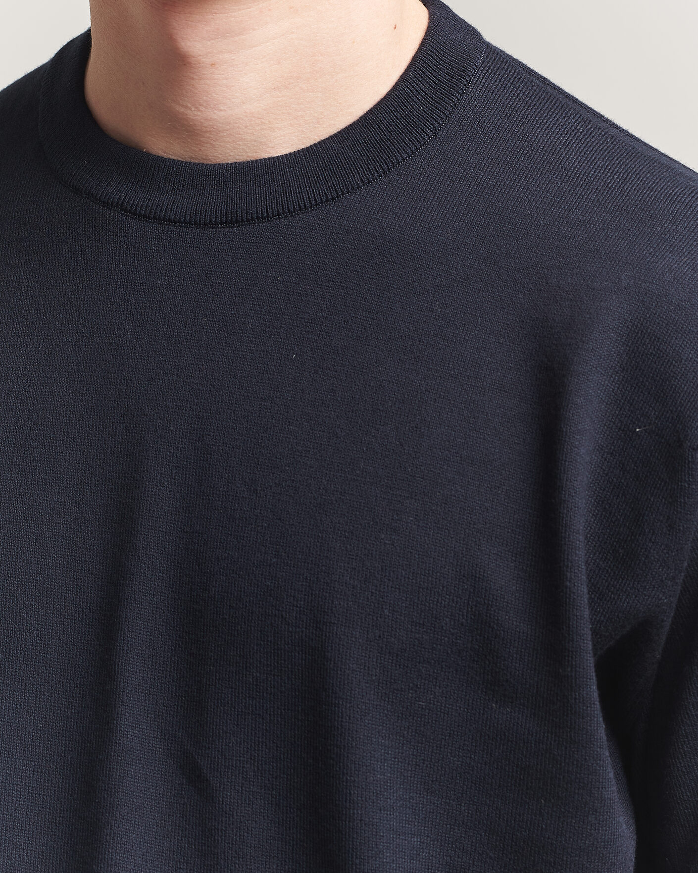 Hombres | Camisetas | John Smedley | Tindall Sea Island Cotton T-Shirt Navy