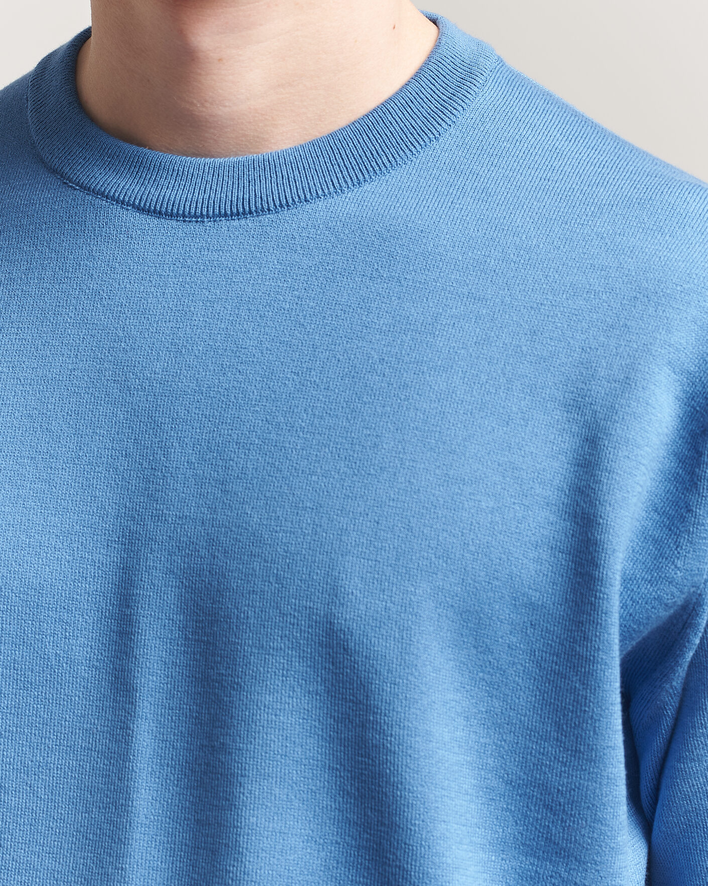 Hombres | Camisetas | John Smedley | Tindall Sea Island Cotton T-Shirt Skye Blue