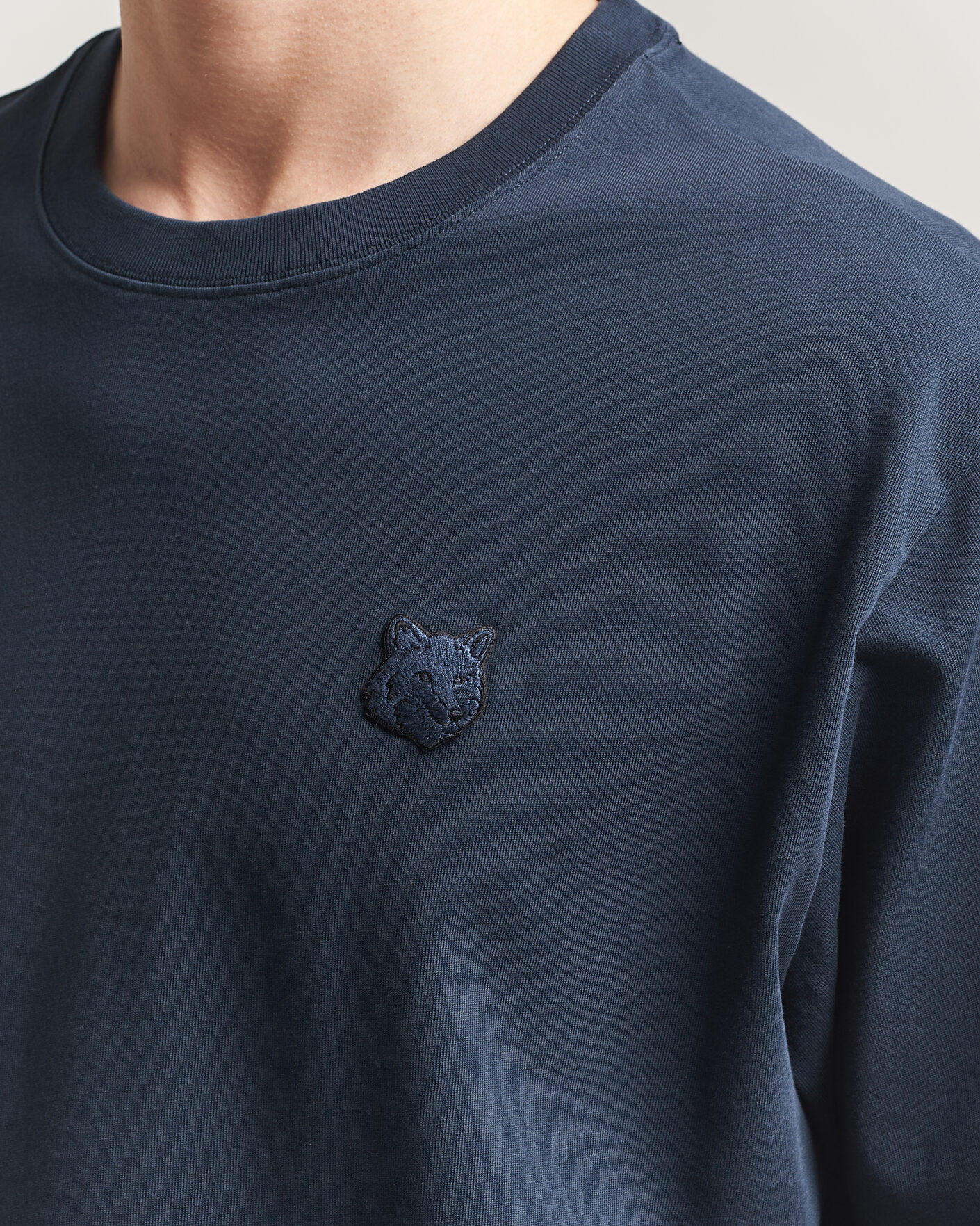 Hombres | Camisetas | Maison Kitsuné | Tonal Fox Head T-Shirt Navy