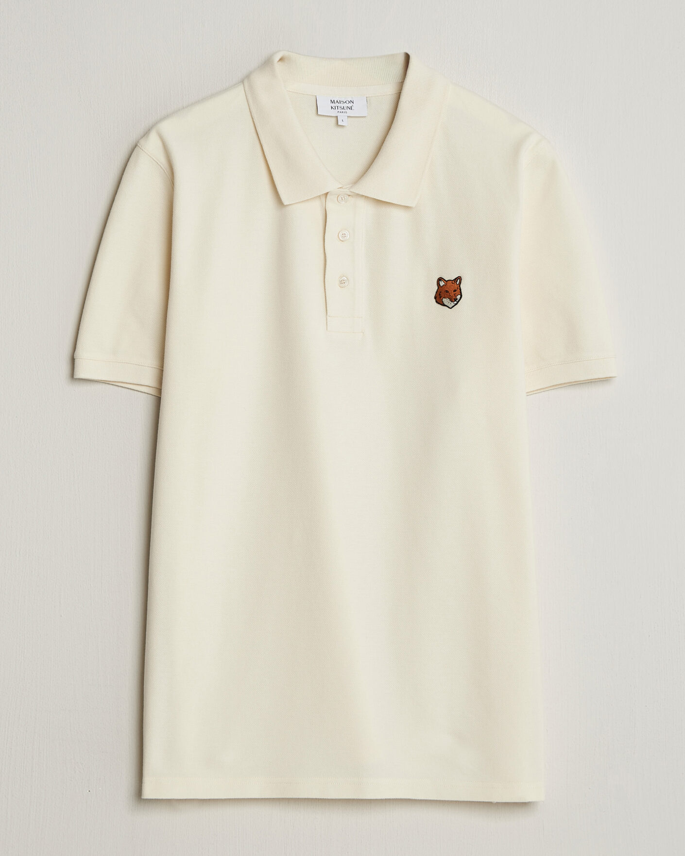 Hombres | Polos | Maison Kitsuné | Fox Head Polo Noble Beige