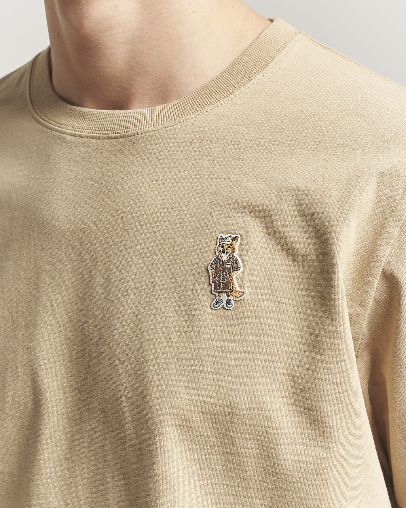 Hombres | Camisetas | Maison Kitsuné | Dressed Fox T-Shirt Roasted Almond