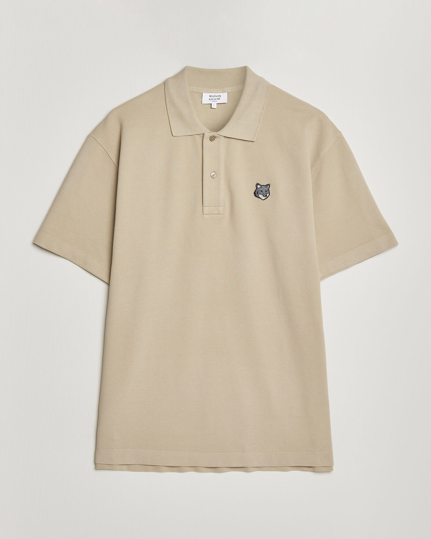 Hombres | Polos | Maison Kitsuné | Bold Fox Head Polo Tea Leaf