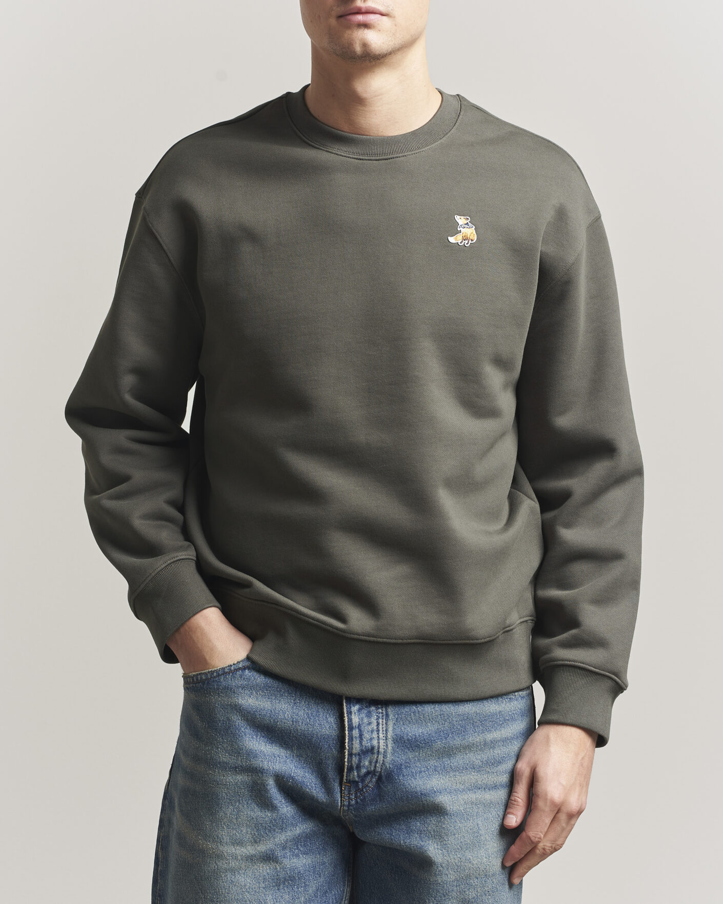 Hombres | Jerséis y prendas de punto | Maison Kitsuné | Dreaming Fox Sweatshirt Beluga