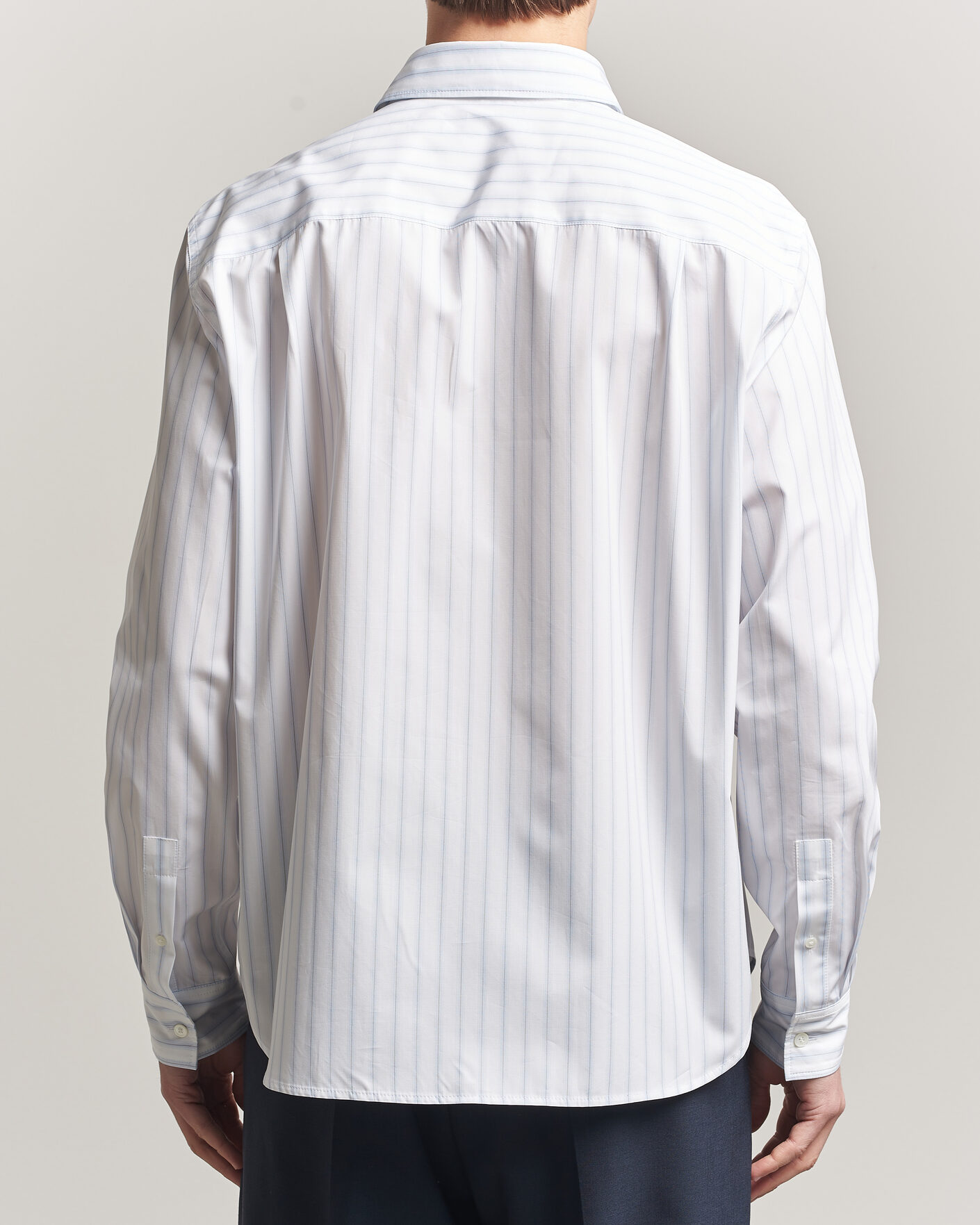 Hombres | Camisas | Maison Kitsuné | Casual Striped Shirt Blue/White