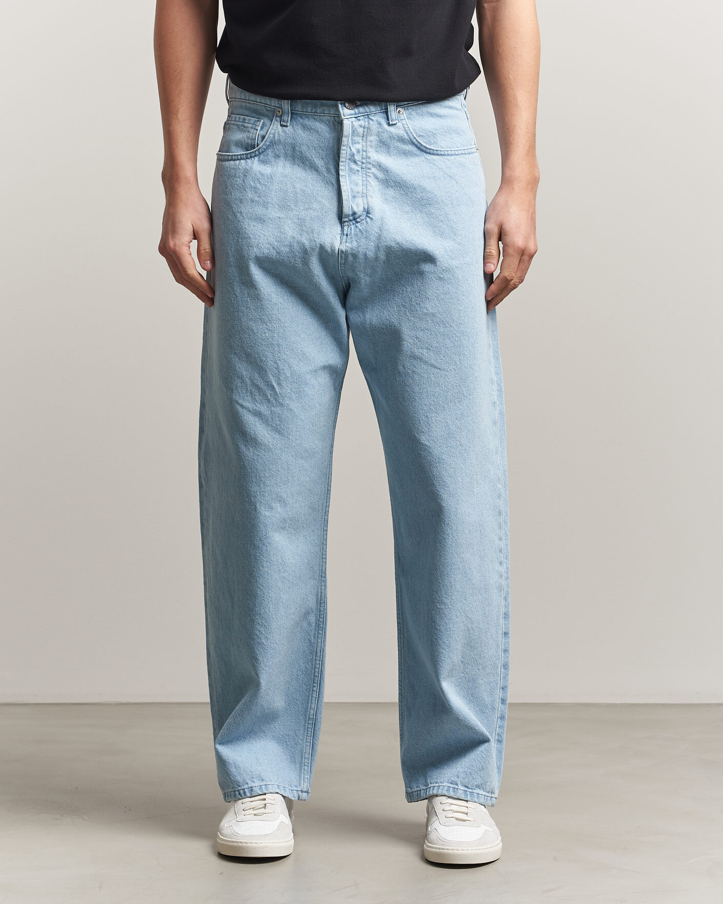 Hombres | Vaqueros | Maison Kitsuné | Wide Fit Jeans Light Washed Indigo