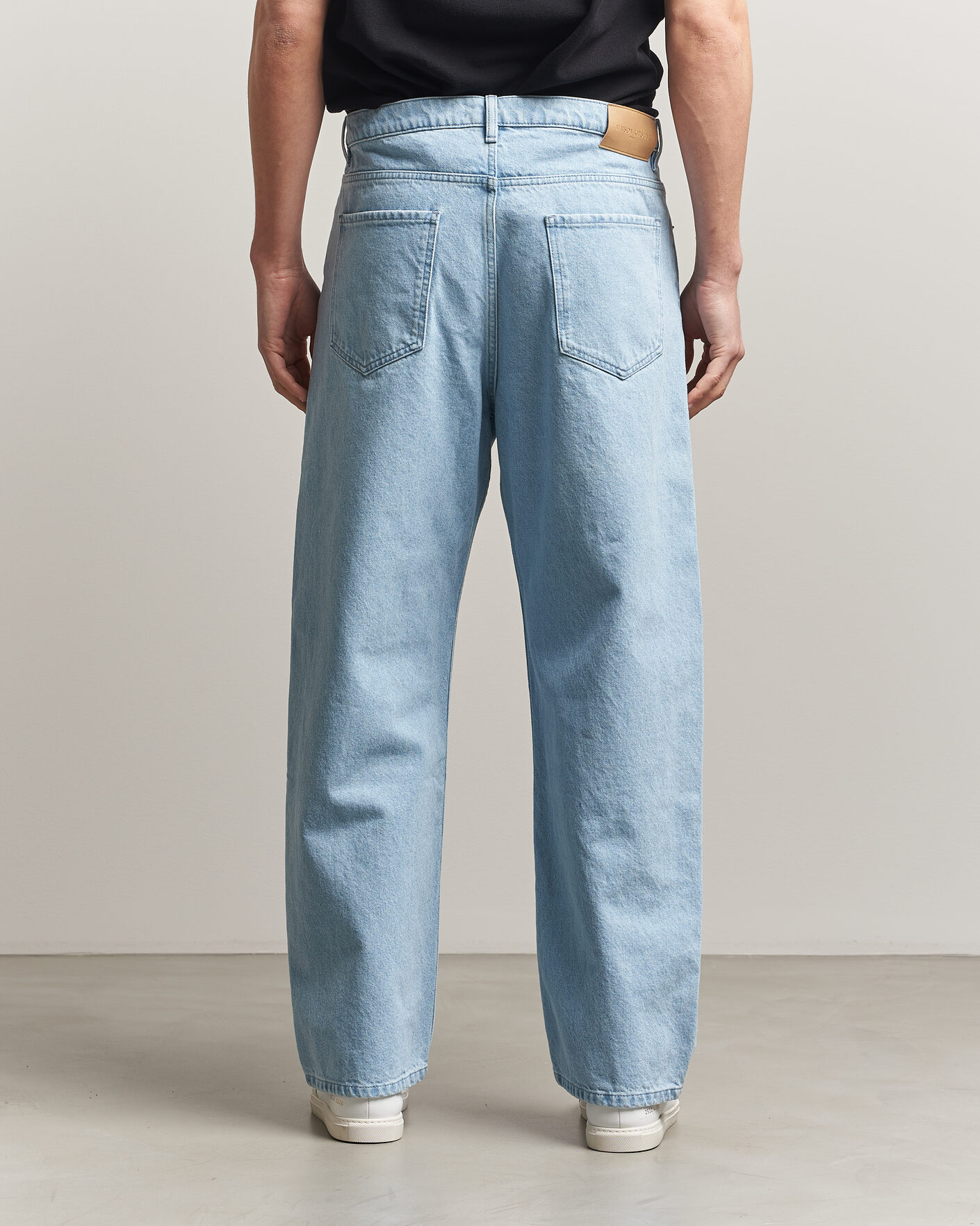 Hombres | Pantalones | Maison Kitsuné | Wide Fit Jeans Light Washed Indigo