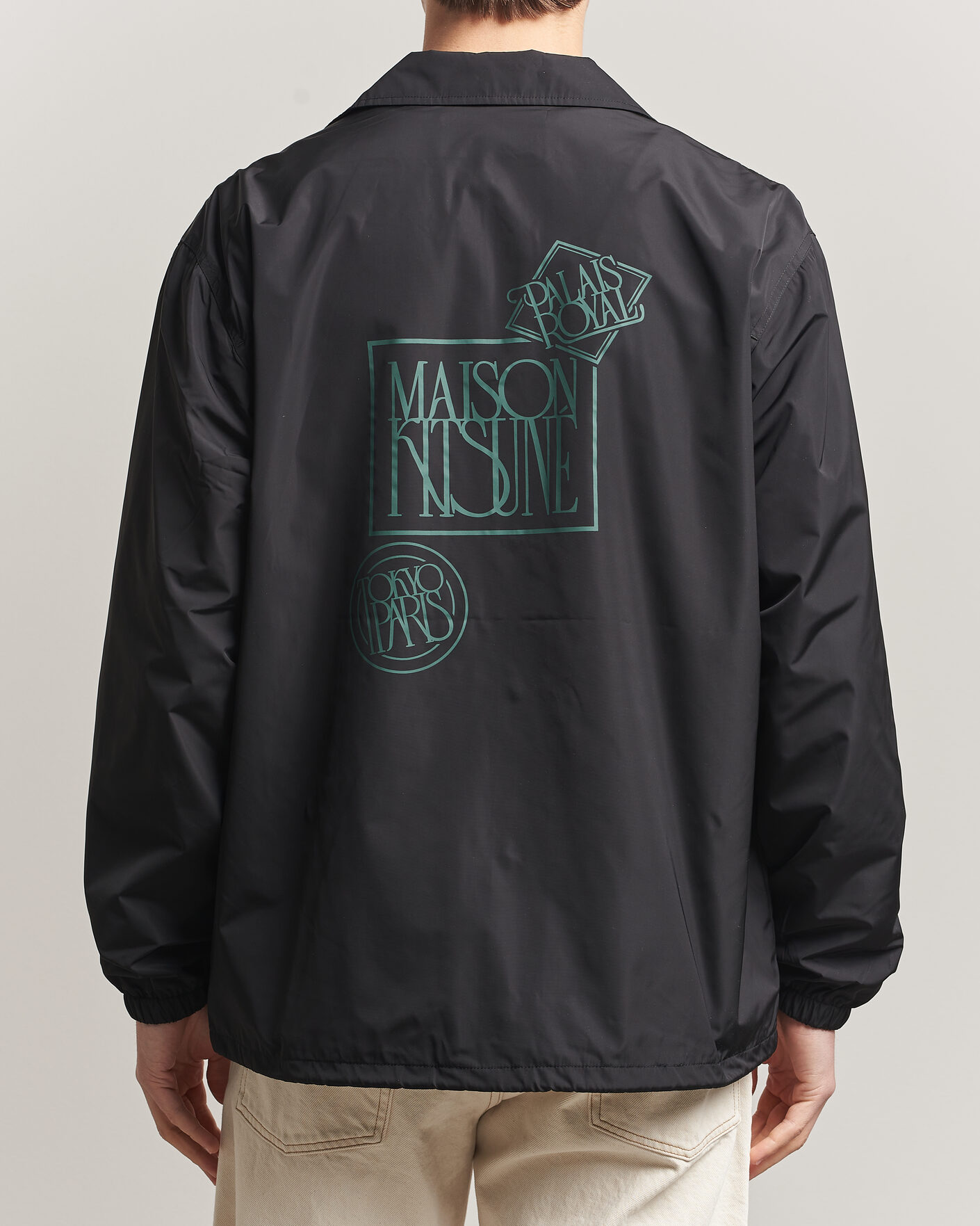 Hombres | Abrigos y chaquetas | Maison Kitsuné | Tonal Fox Head Coach Jacket Black