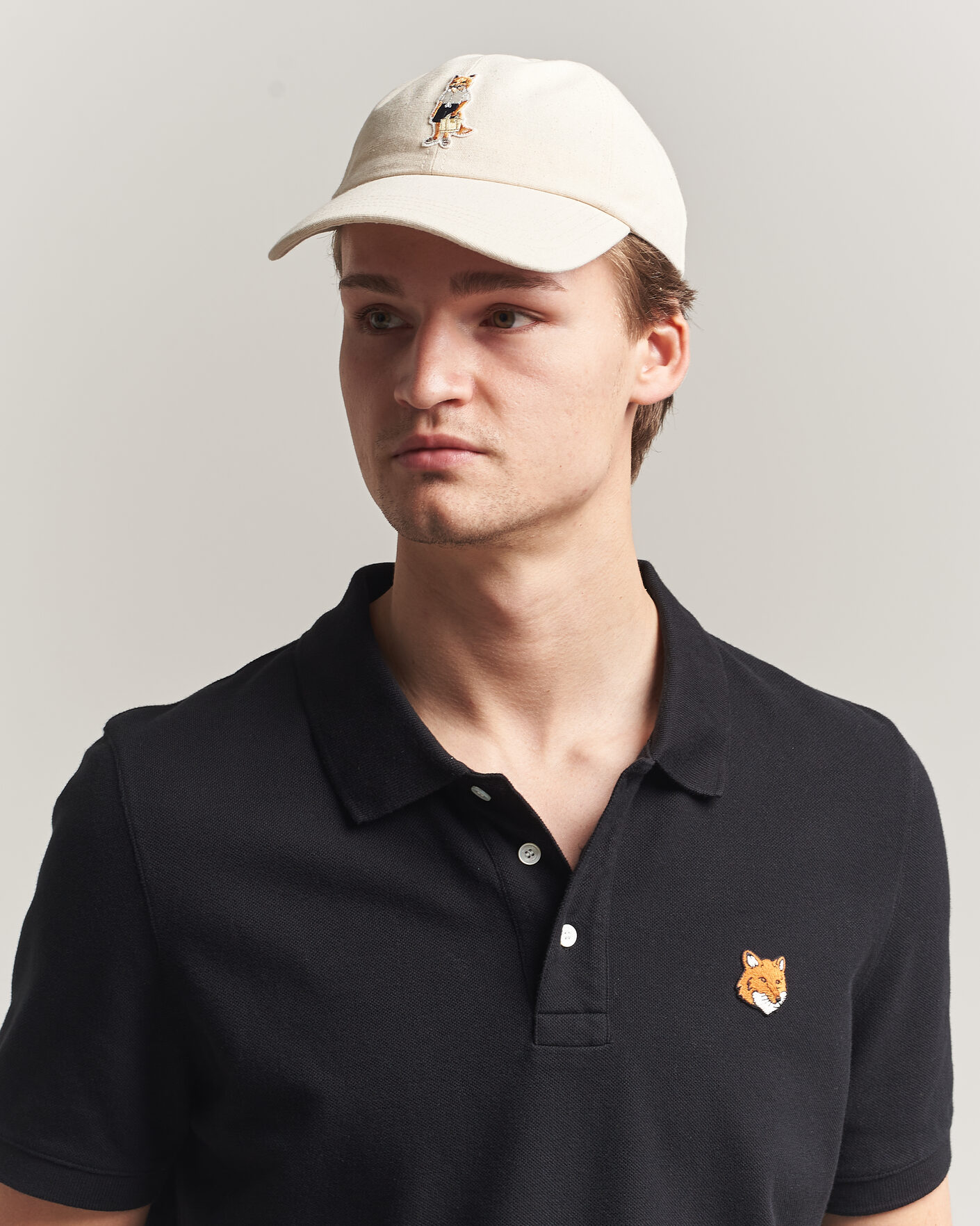 Hombres | Sombreros y gorras | Maison Kitsuné | Dressed Fox Cap Noble Beige