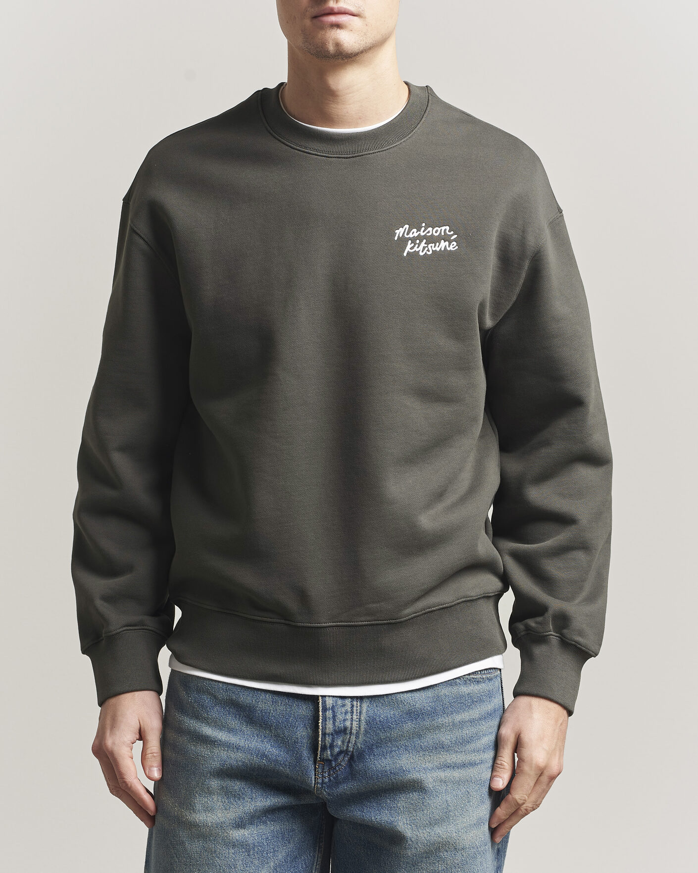 Hombres | Jerséis y prendas de punto | Maison Kitsuné | Handwriting Sweatshirt Beluga
