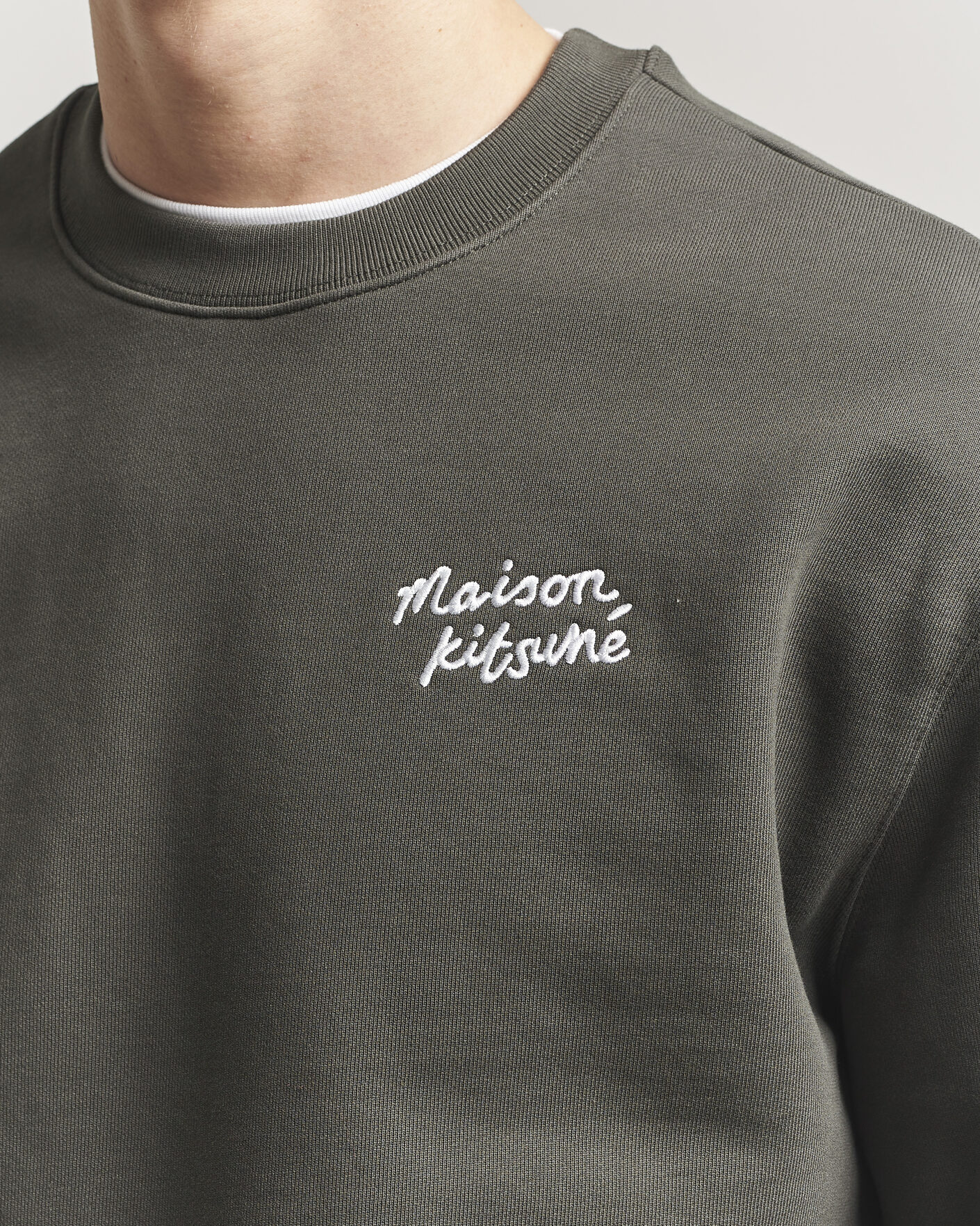 Hombres | Jerséis y prendas de punto | Maison Kitsuné | Handwriting Sweatshirt Beluga
