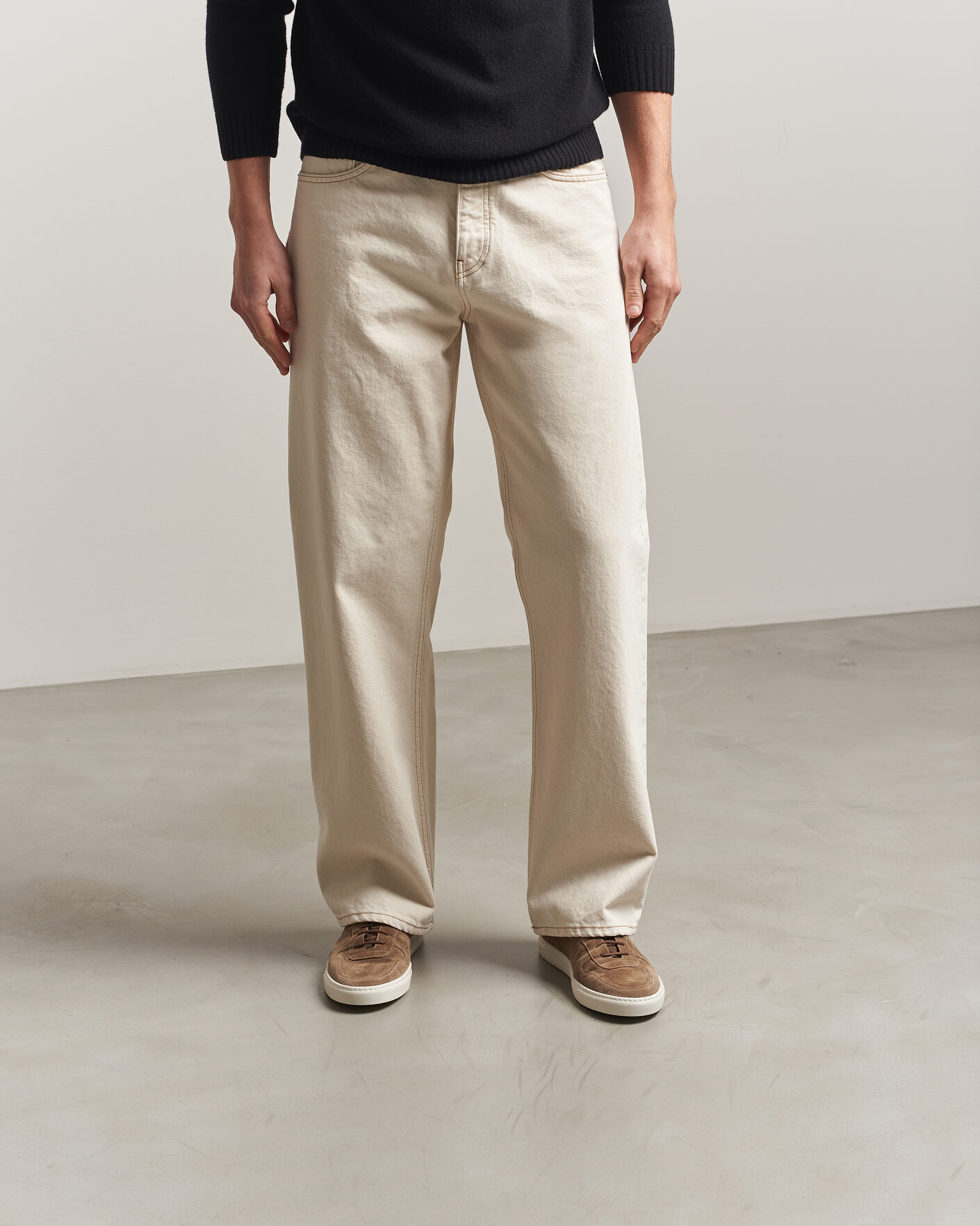 Hombres | Zapatillas | Common Projects | BBall Slim Deconstructed Suede Sneaker Taupe