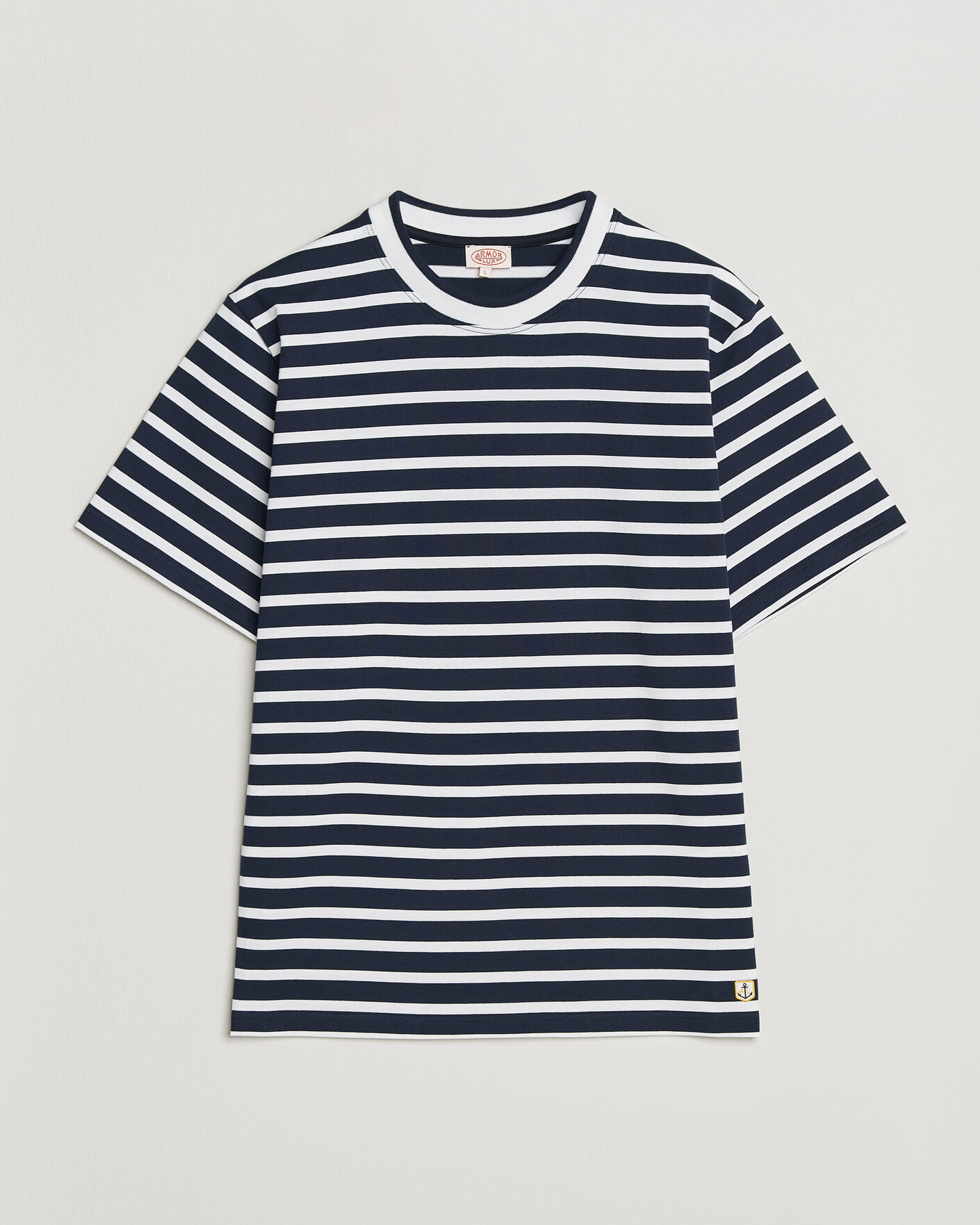 Hombres | Camisetas | Armor-lux | Heritage Callac Stripe T-Shirt Marine/Blanc
