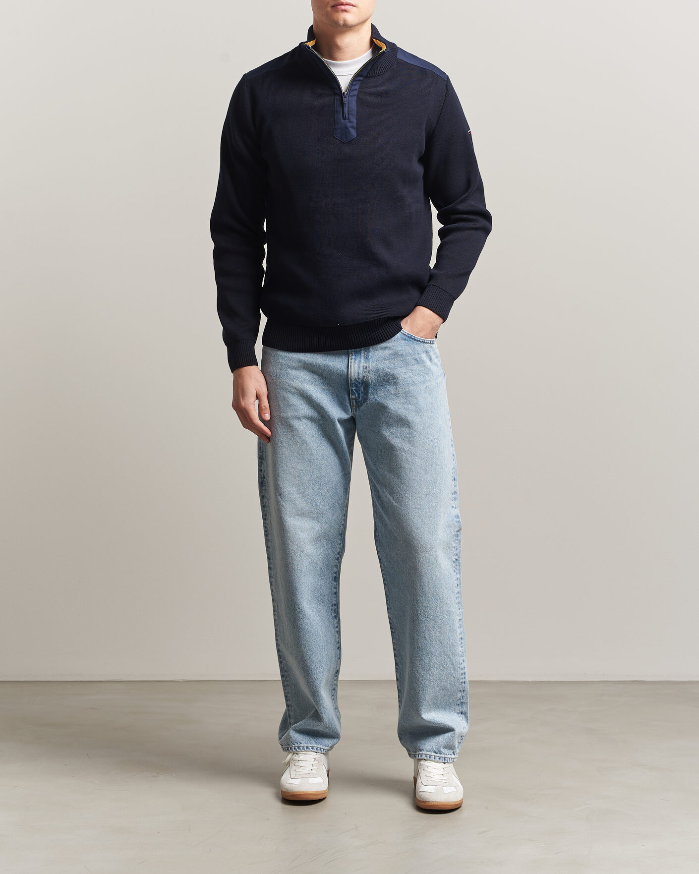 Hombres | Jerséis y prendas de punto | Armor-lux | Workwear Half Zip Marine Deep