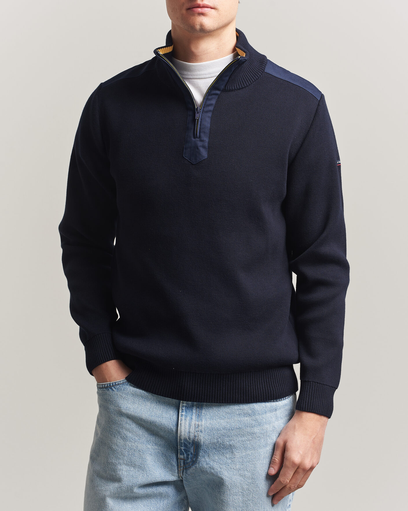 Hombres | Jerséis y prendas de punto | Armor-lux | Workwear Half Zip Marine Deep
